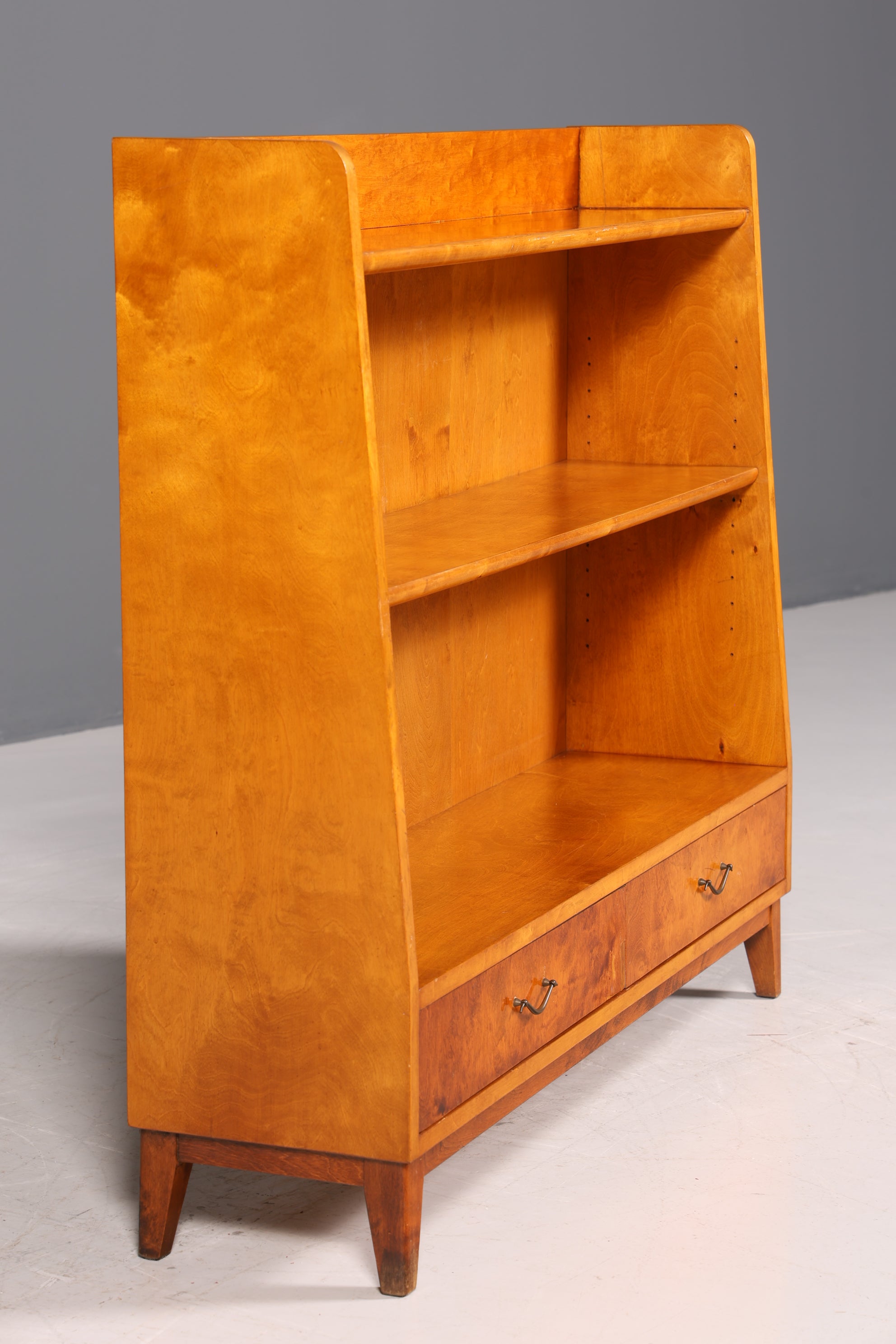 Beautiful mid-century vintage bookcase, 1950s, real wood book storage