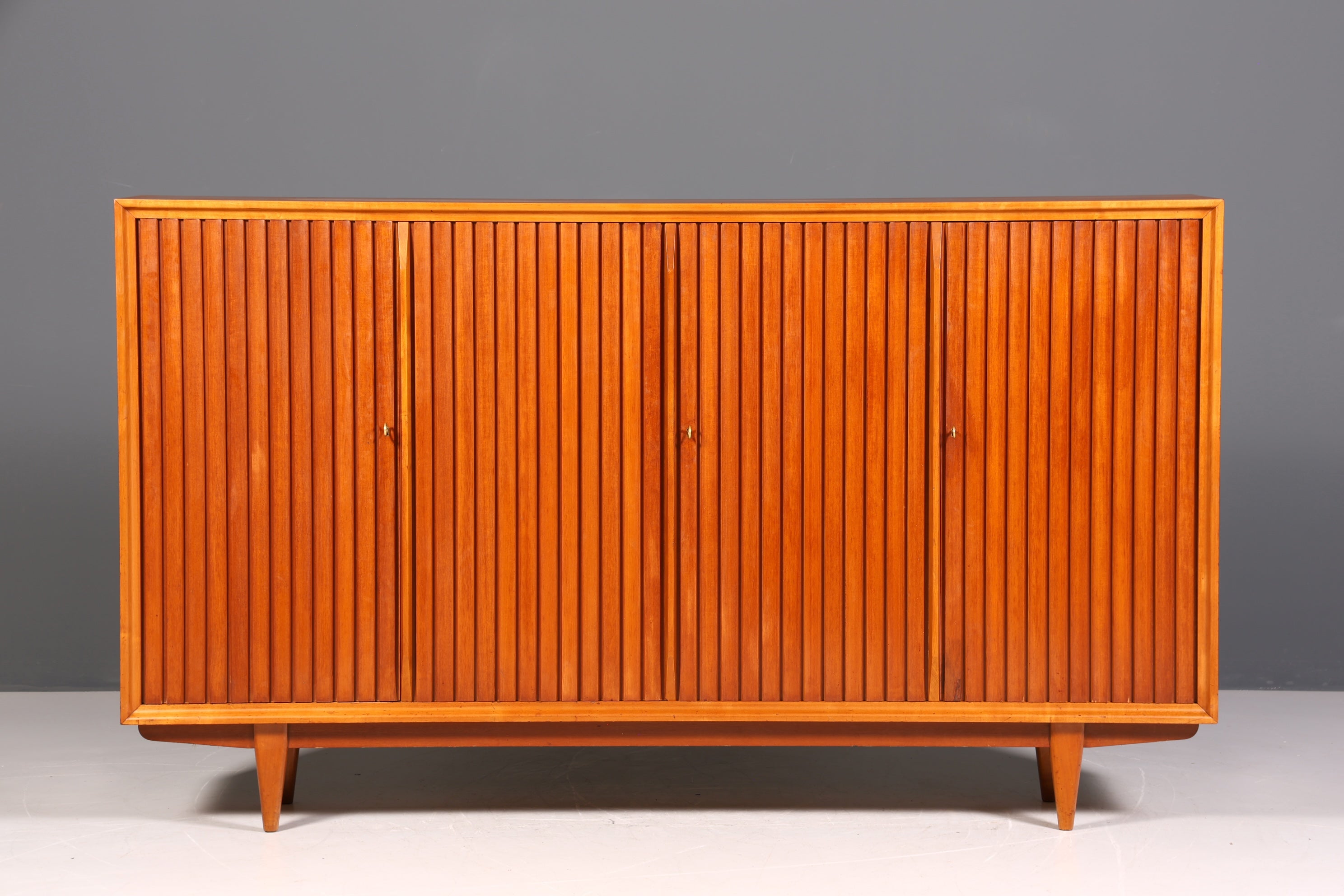 Impressive cabinet made by Leo Bub for Bub Wertmöbel, highboard, mid-century filing cabinet, linen cupboard