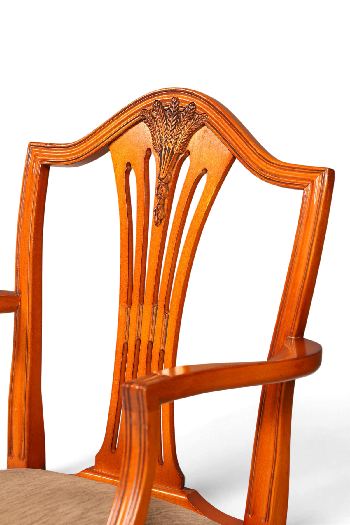 Edler Englischer Stuhl im Hepplewithe Stil Englisch Armlehnstuhl Dining Chair Küchenstuhl Sekretär Stuhl 2 von 2