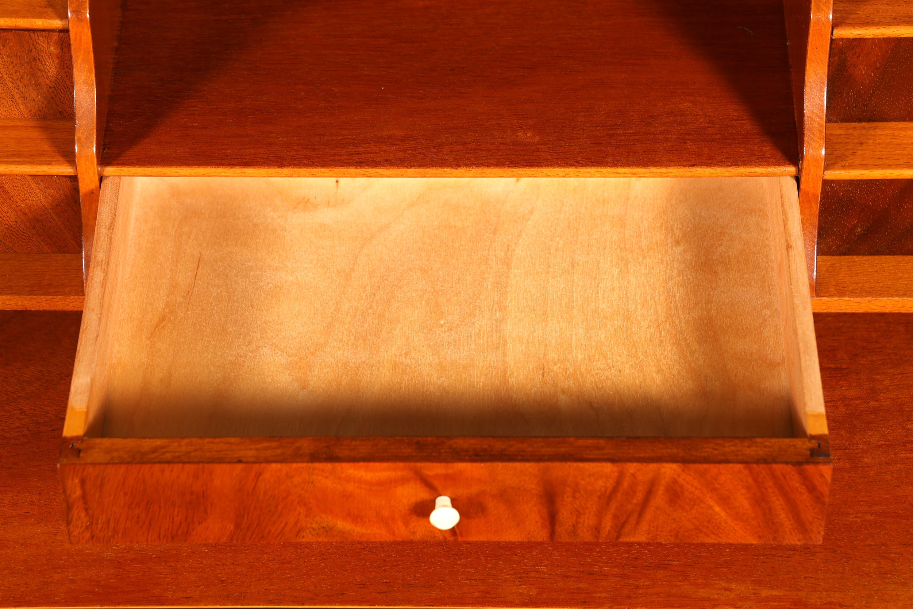 Stylish English-style secretary desk, office chest of drawers, writing desk, secretary chest