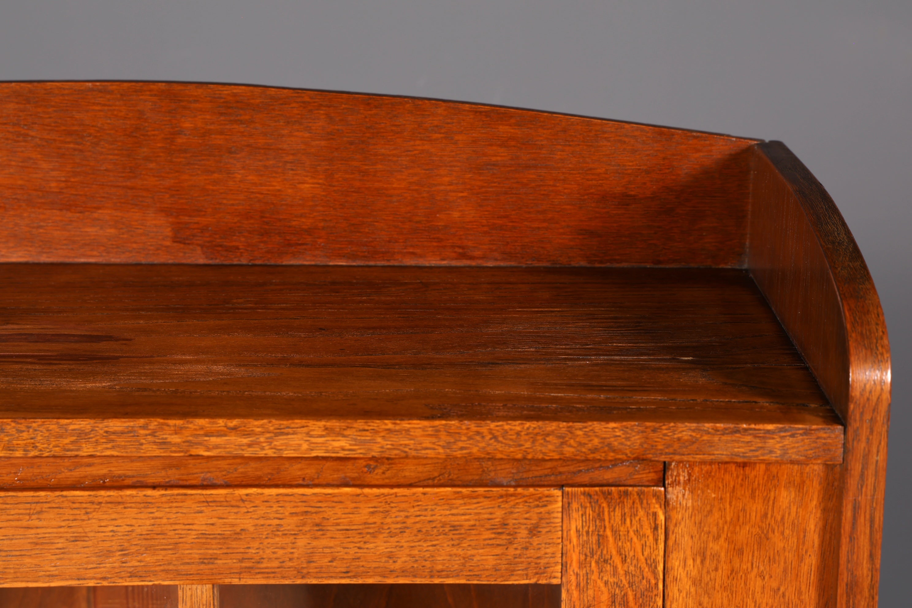 Stilvolle Jugendstil Vitrine Antike Holz Bücherschrank Eiche Antik Schrank Geschirrschrank