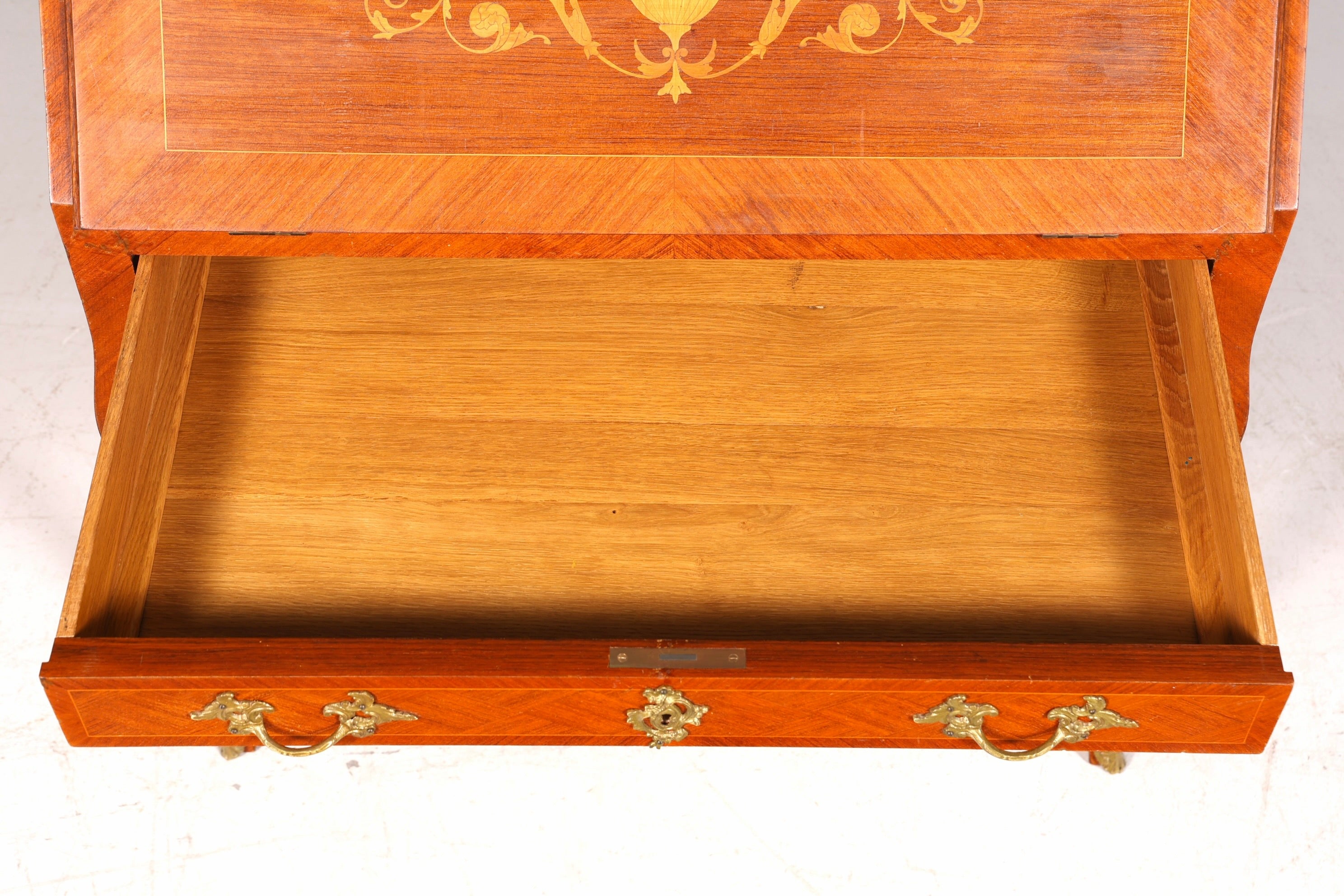 Beautiful Secretary in Baroque Style Office Chest of Drawers Writing Desk