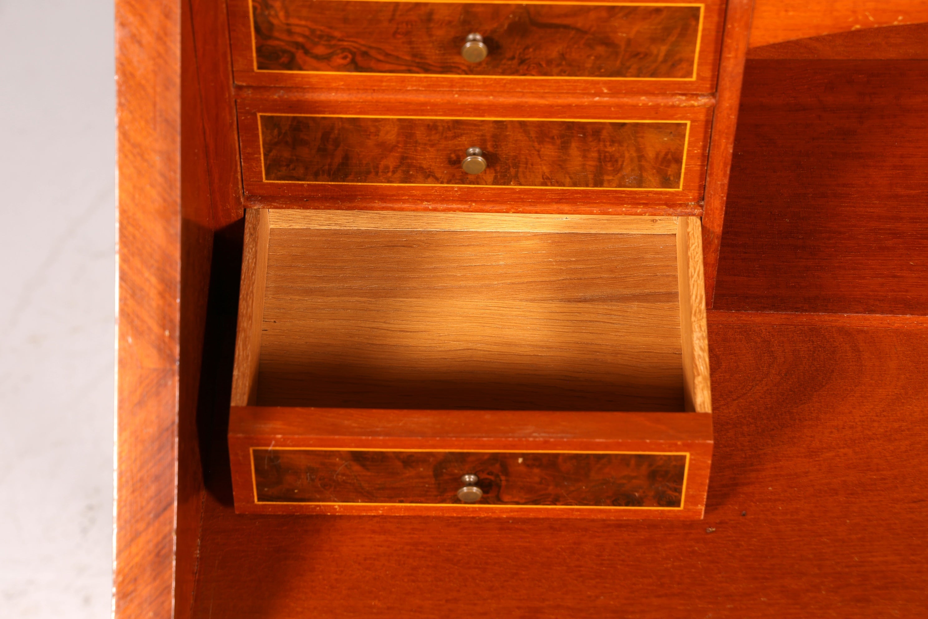 Beautiful Secretary in Baroque Style Office Chest of Drawers Writing Desk