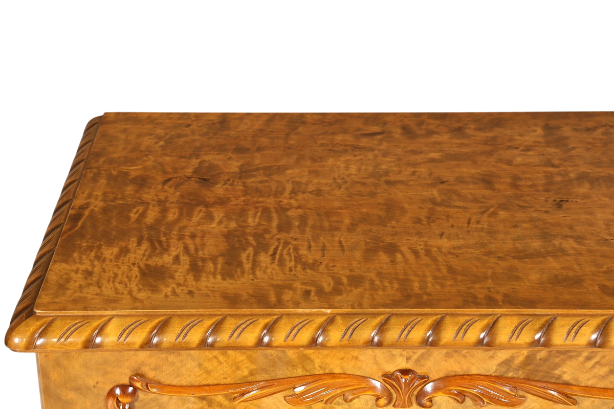 Traumhafter Chippendale Schrank Barock Stil Vertiko Highboard Englisch Antik 50s 60s Kommode