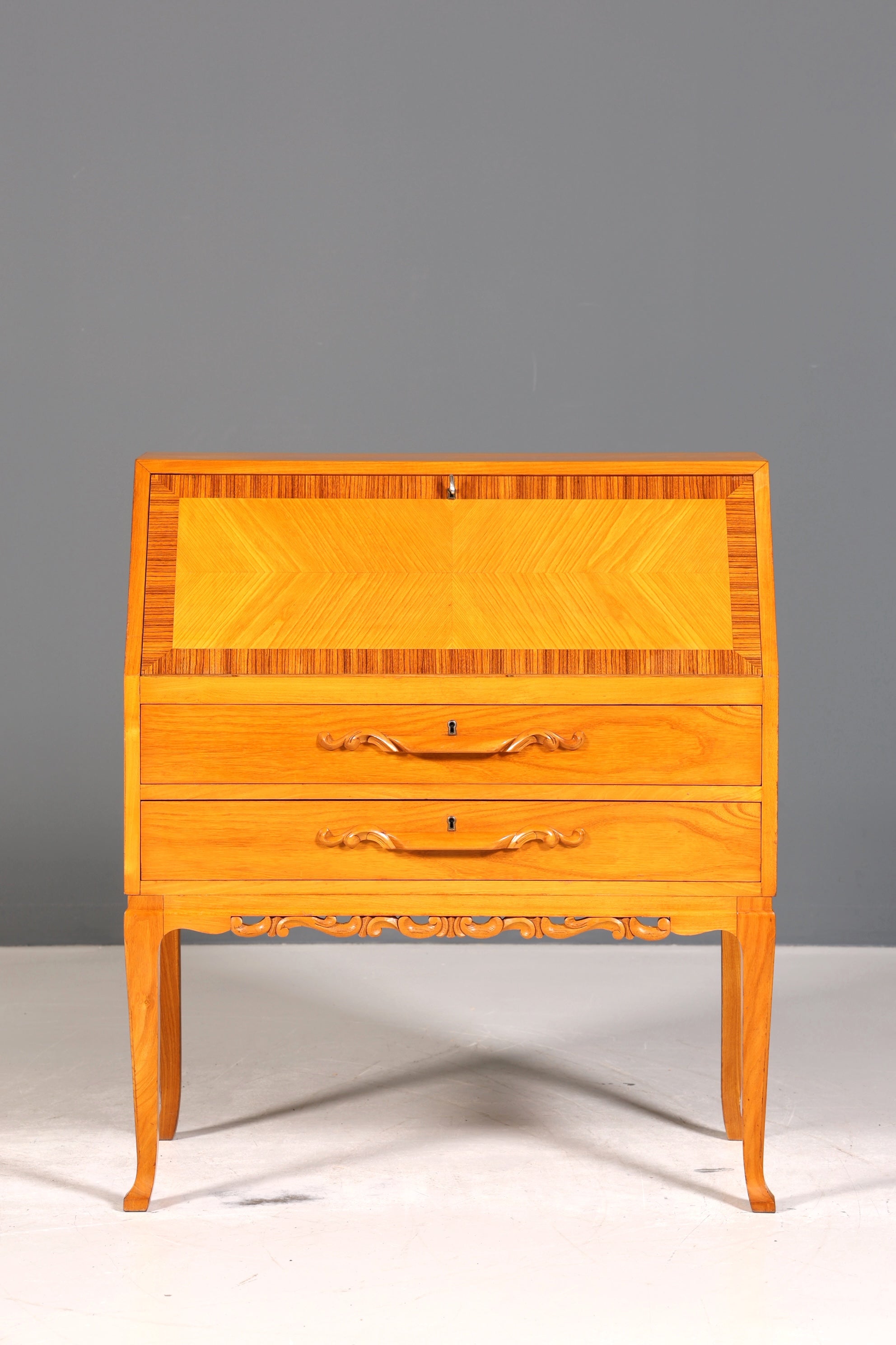 Wunderschöner Sekretär um 1930 Büro Kommode Schreibkommode Kirschholz Schreibtisch