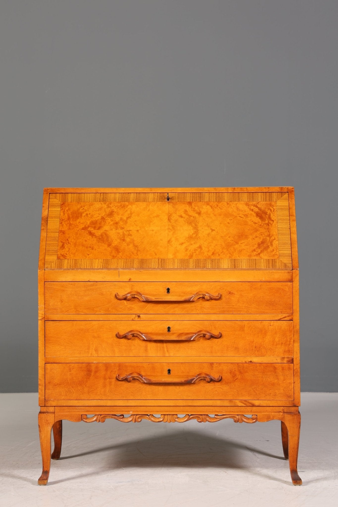 Edler Sekretär um 1930 Büro Kommode echt Holz Sekretär Schreibtisch Kommode