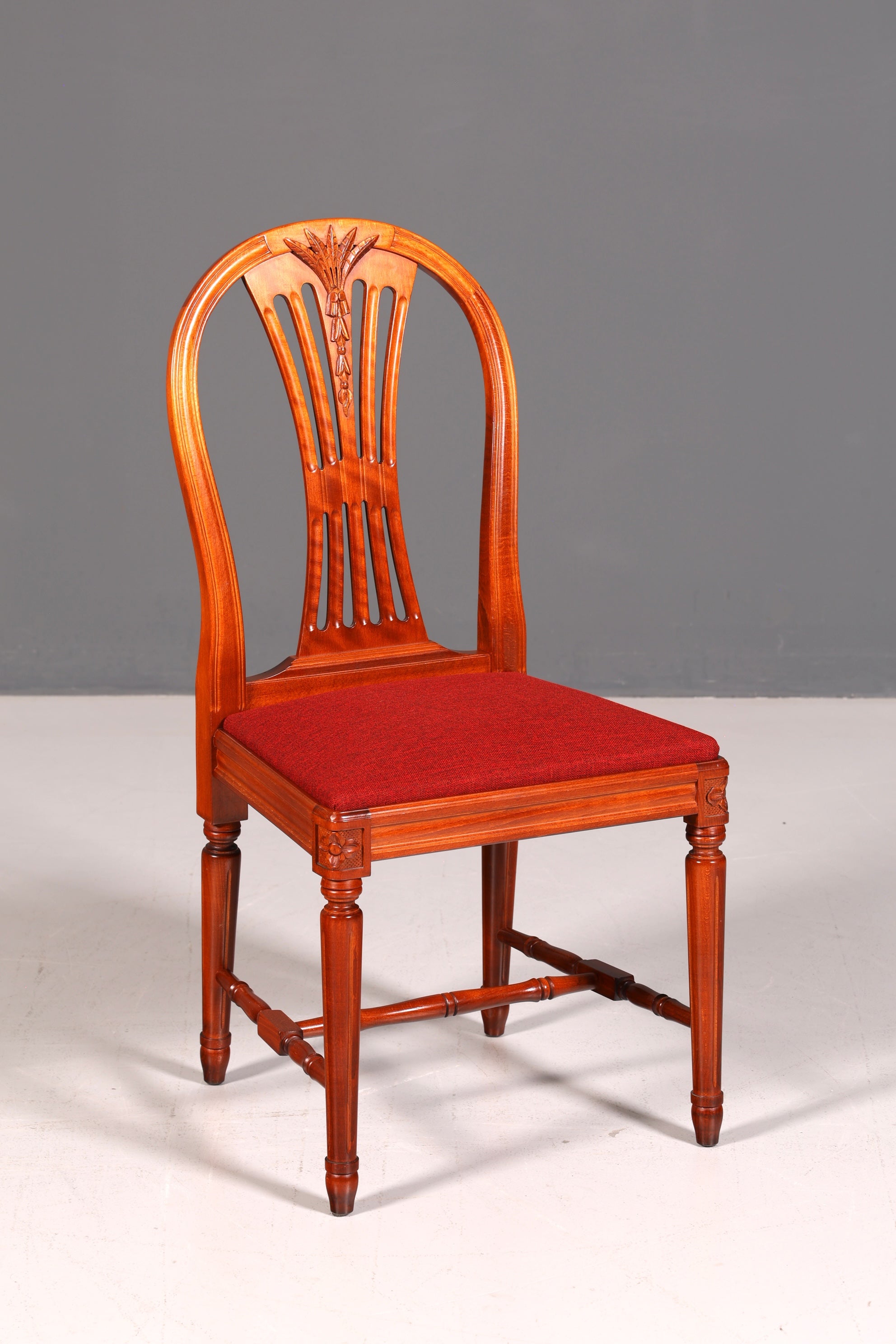 4x Edle Englische Stühle Englisch Dining Chairs Antik 60er Jahre Regency Küchenstühle Stuhlset