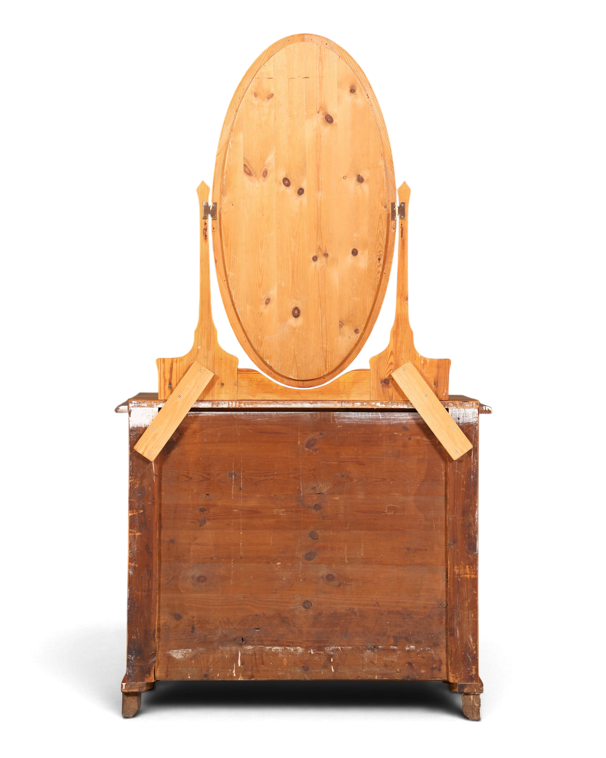 Stilvolle Gründerzeit Kommode Antik Louis Philippe Sideboard mit Spiegel Flurkommode
