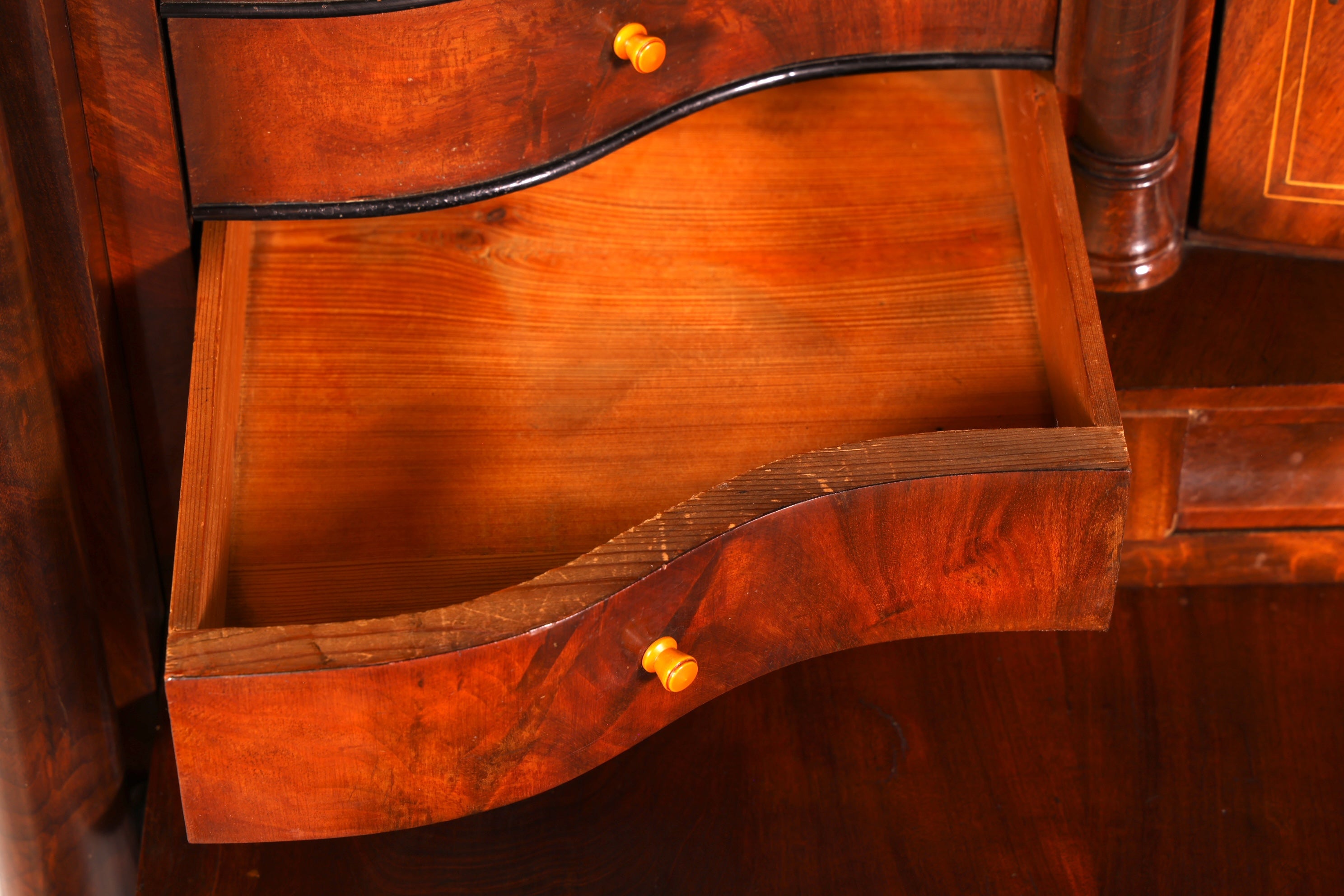 Wunderschöner Biedermeier Sekretär Gründerzeit Vertiko Antik Kommode Schreibkommode