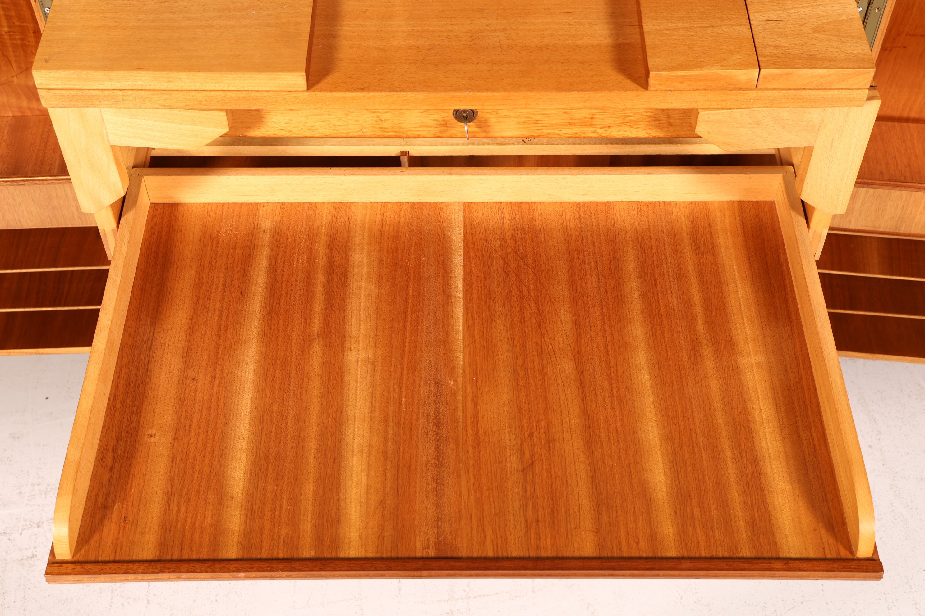 Seltener Magic Box Sekretär Mummenthaler & Meier Mid Century Schreibkommode Büro Schrank Schweiz