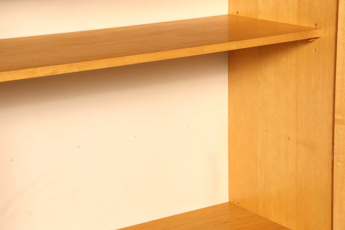 Prachtige Hellerau-kast model 427, Mid-Century-vintage-archiefkast, highboard, Vertiko, linnenkast