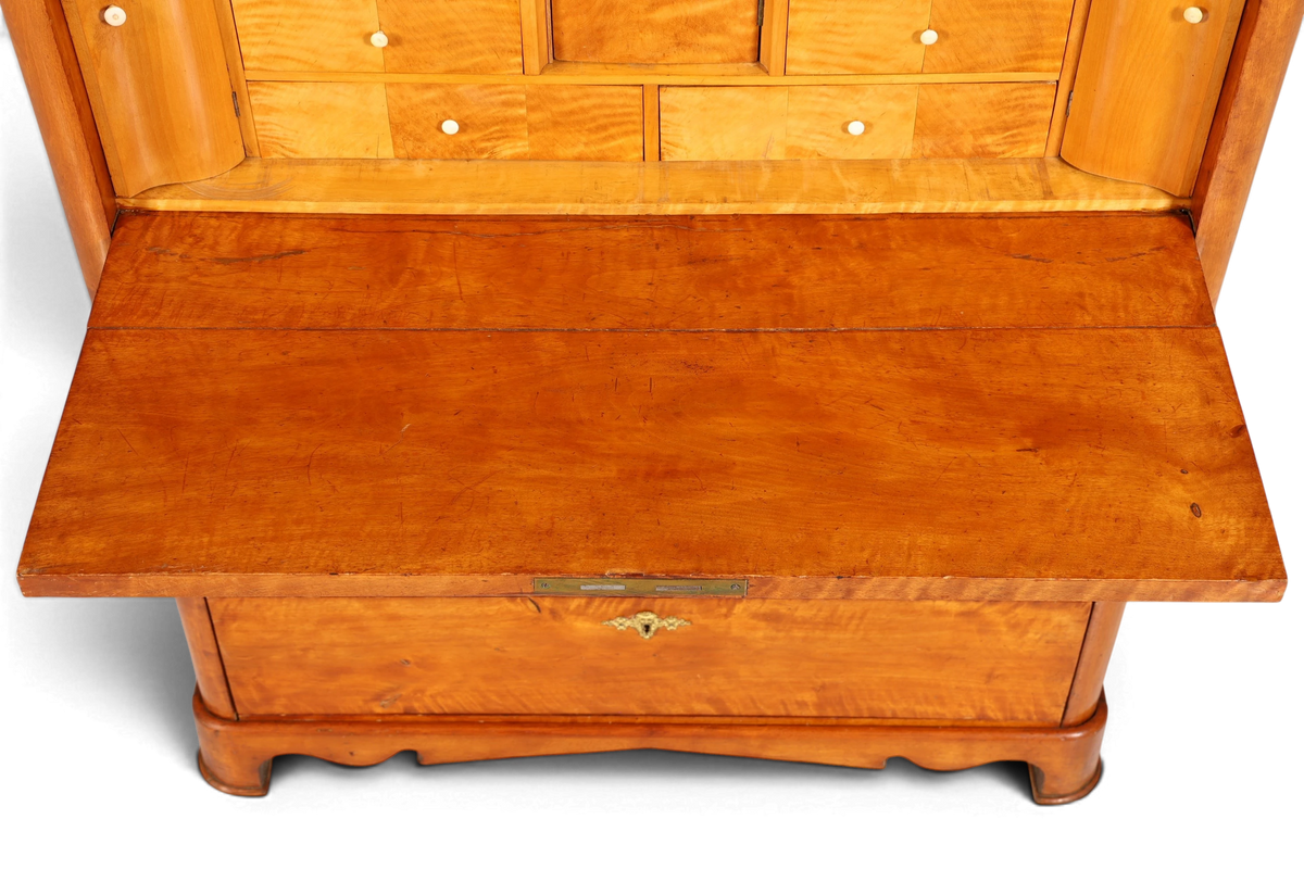 Stilvoller Biedermeier Sekretär Vertiko Louis Philippe Kommode Schubladenkommode