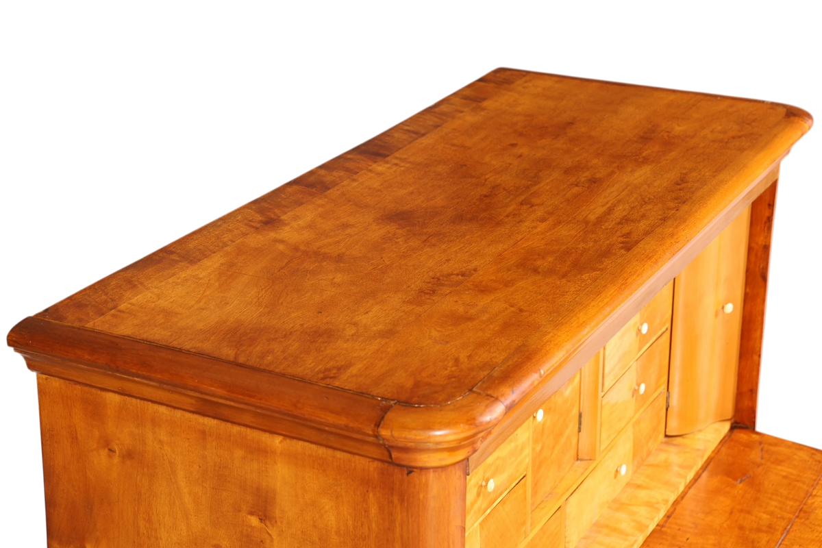 Stilvoller Biedermeier Sekretär Vertiko Louis Philippe Kommode Schubladenkommode
