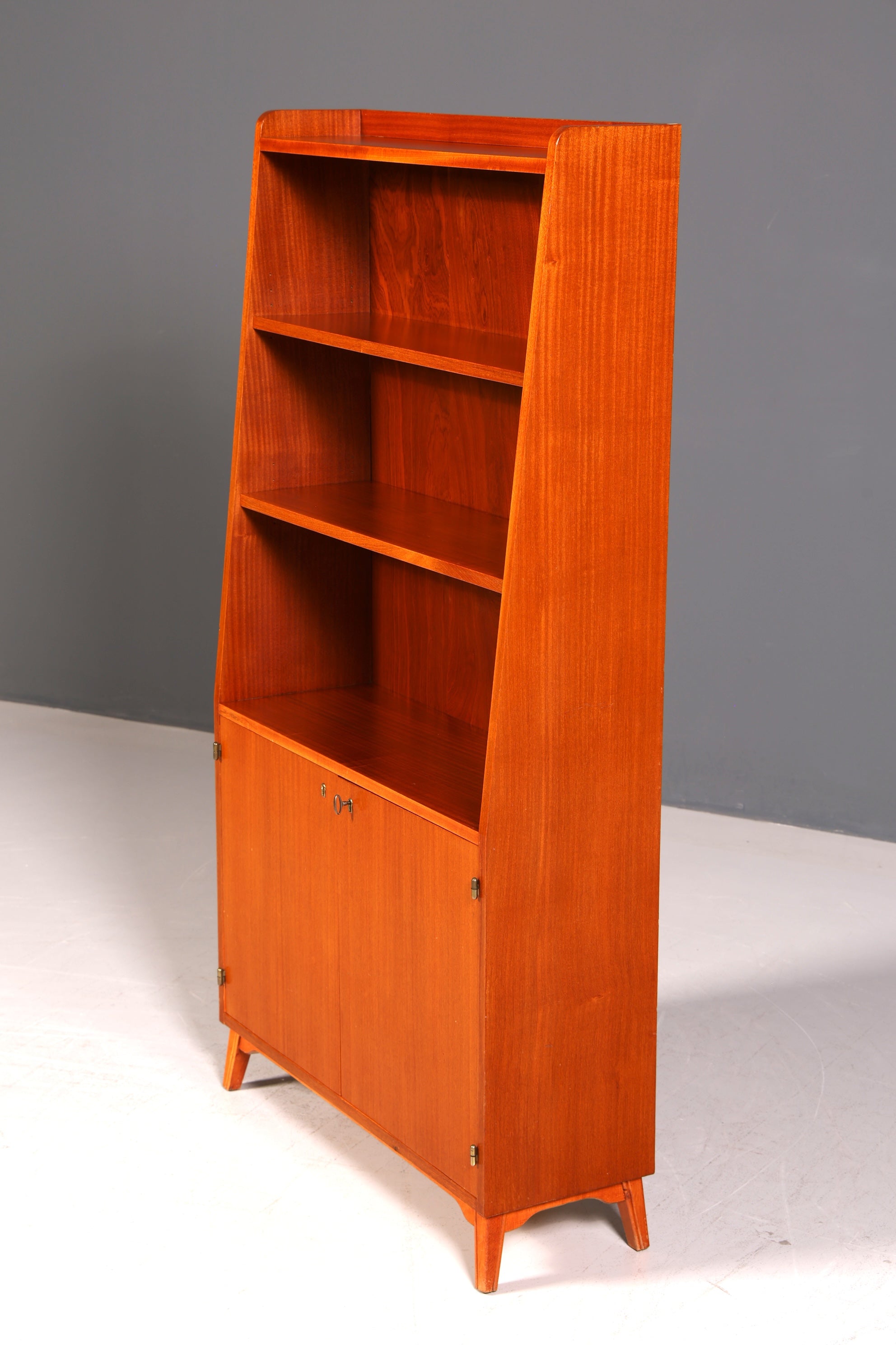 Wunderschöner Mid Century Schrank Vintage Regal Retro Bücherregal Buchablage 60s Designklassiker Bookshelf