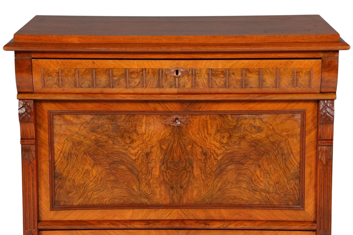 Stilvoller Gründerzeit Sekretär Vertiko Highboard Jugendstil Kommode Schrank um 1880