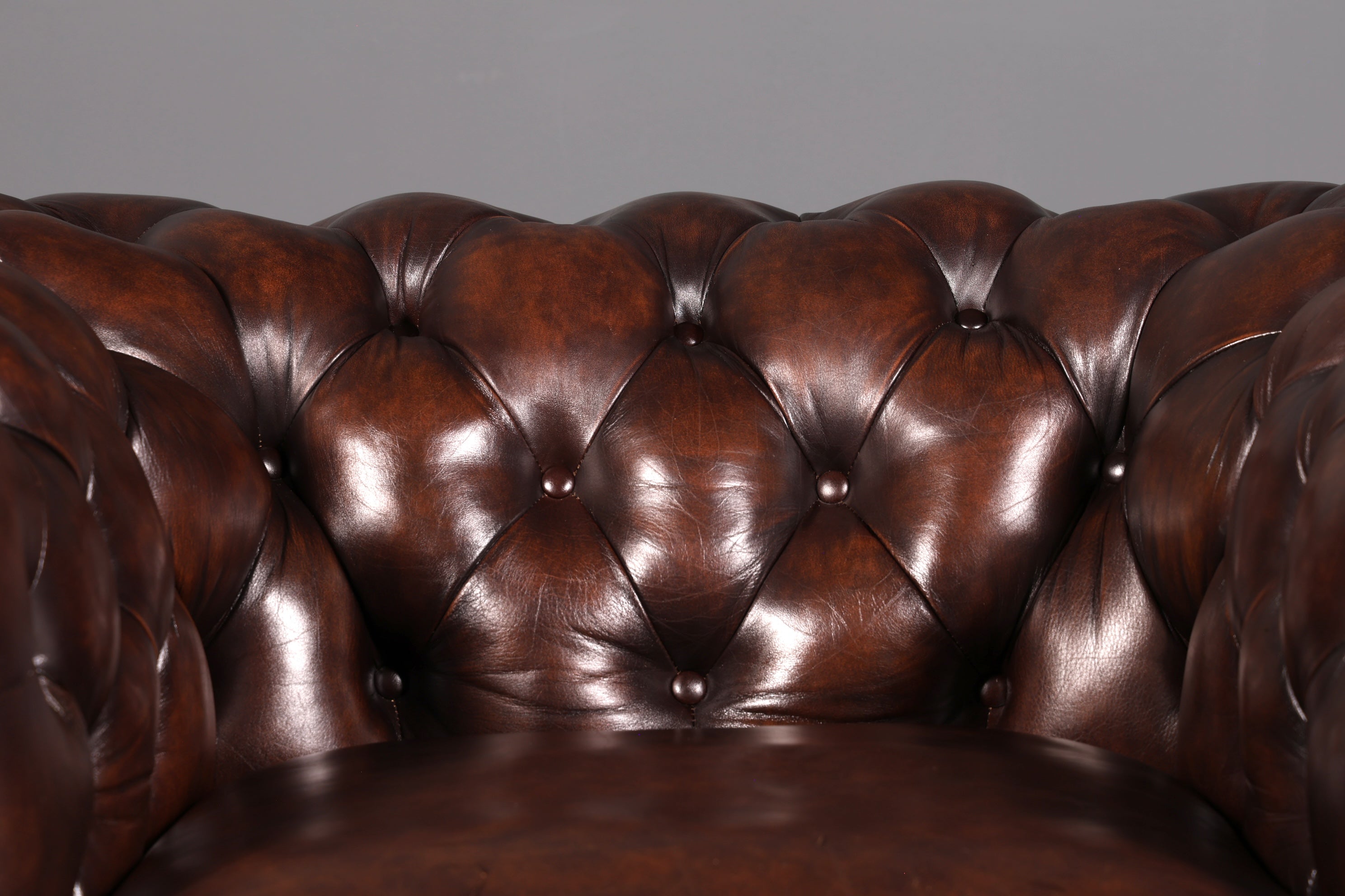 Edler Original Chesterfield Sessel Englischer Armlehnsessel Herrensessel Ledersessel England