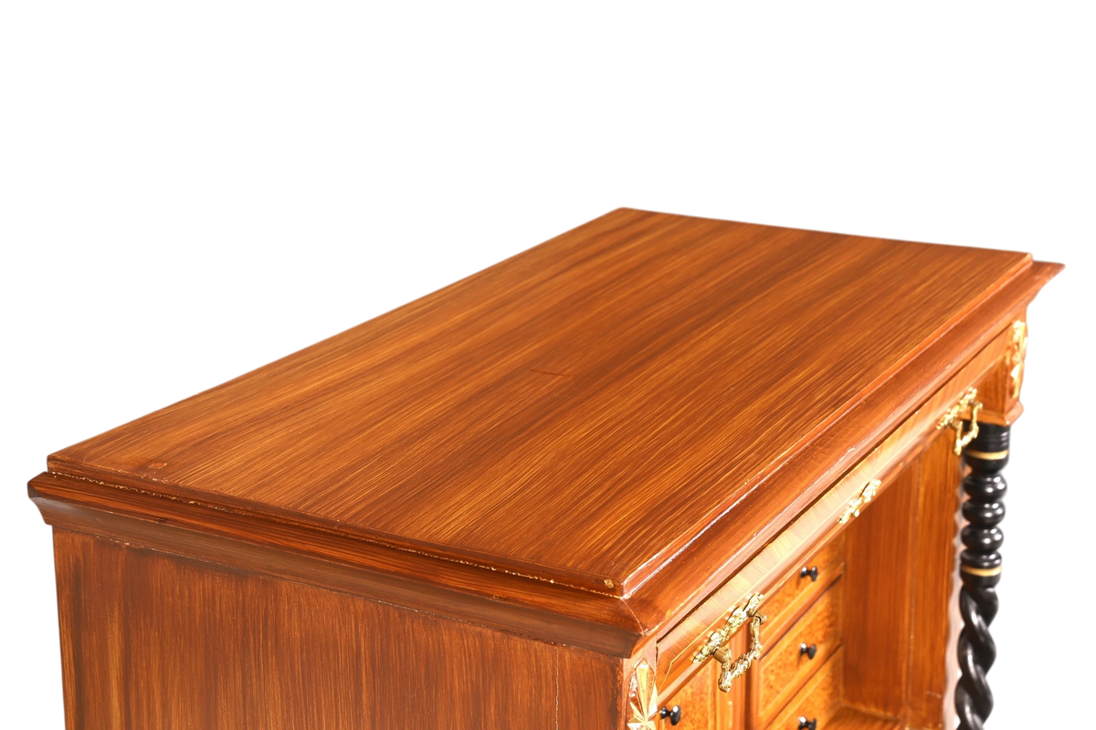 Traumhafter Gründerzeit Sekretär Vertiko Highboard Louis Philippe Kommode um 1880