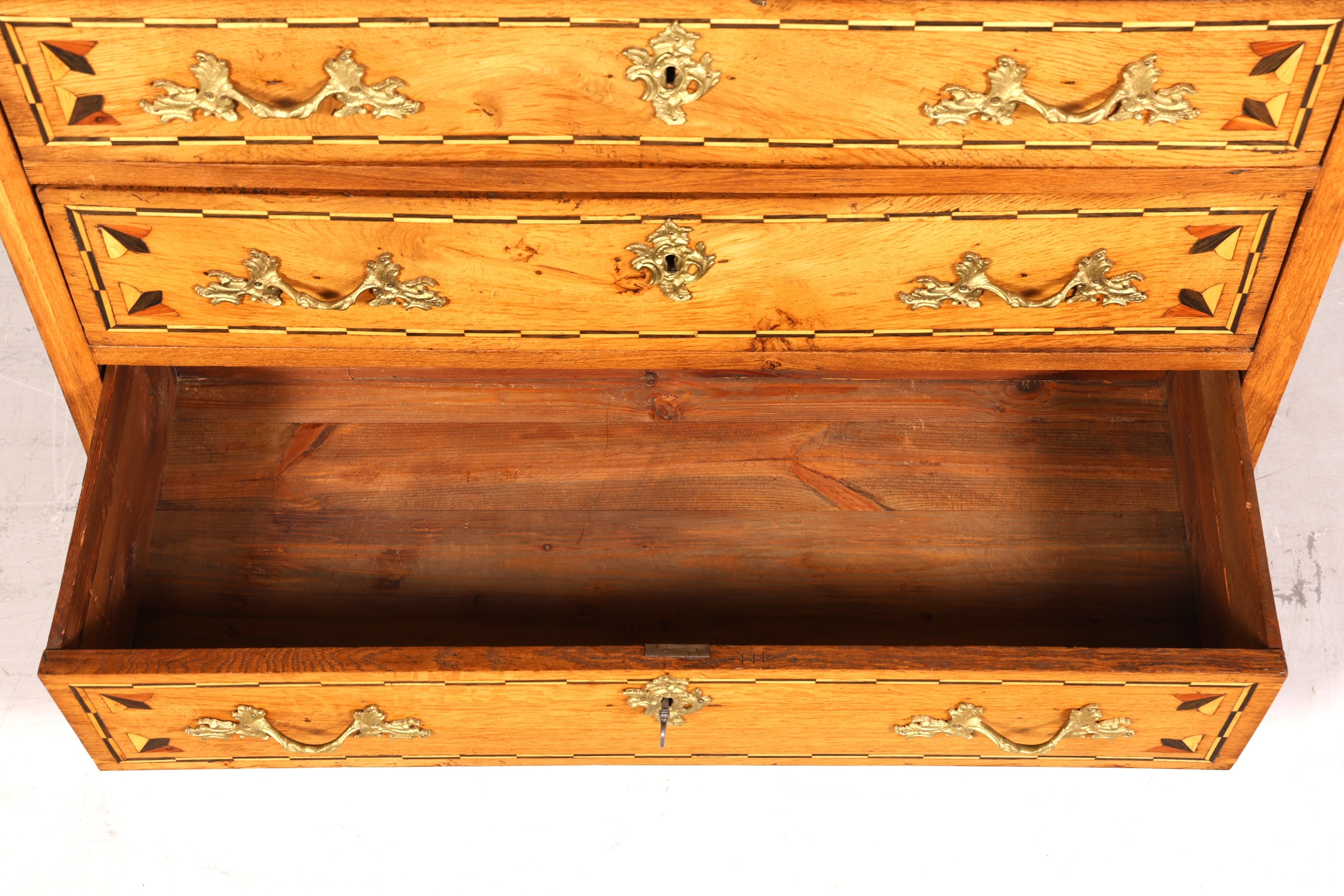 Original Barock Sekretär um 1800 Kommode Antik massiv Holz Schreibtisch Schreibkommode