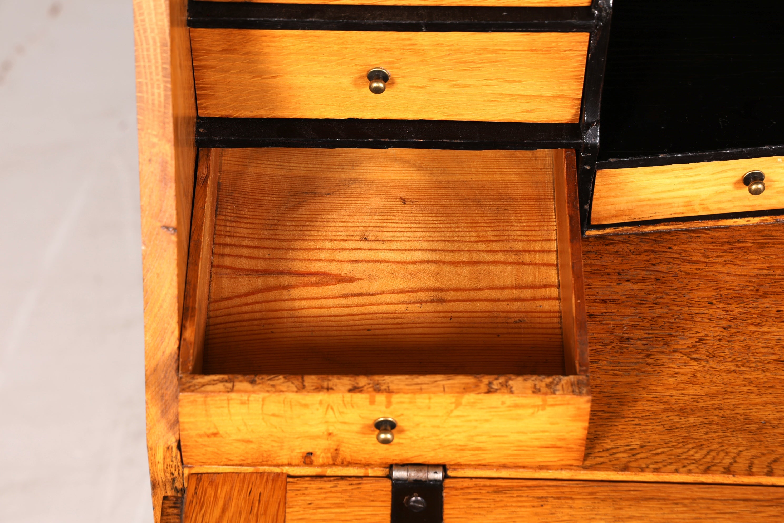 Original Barock Sekretär um 1800 Kommode Antik massiv Holz Schreibtisch Schreibkommode