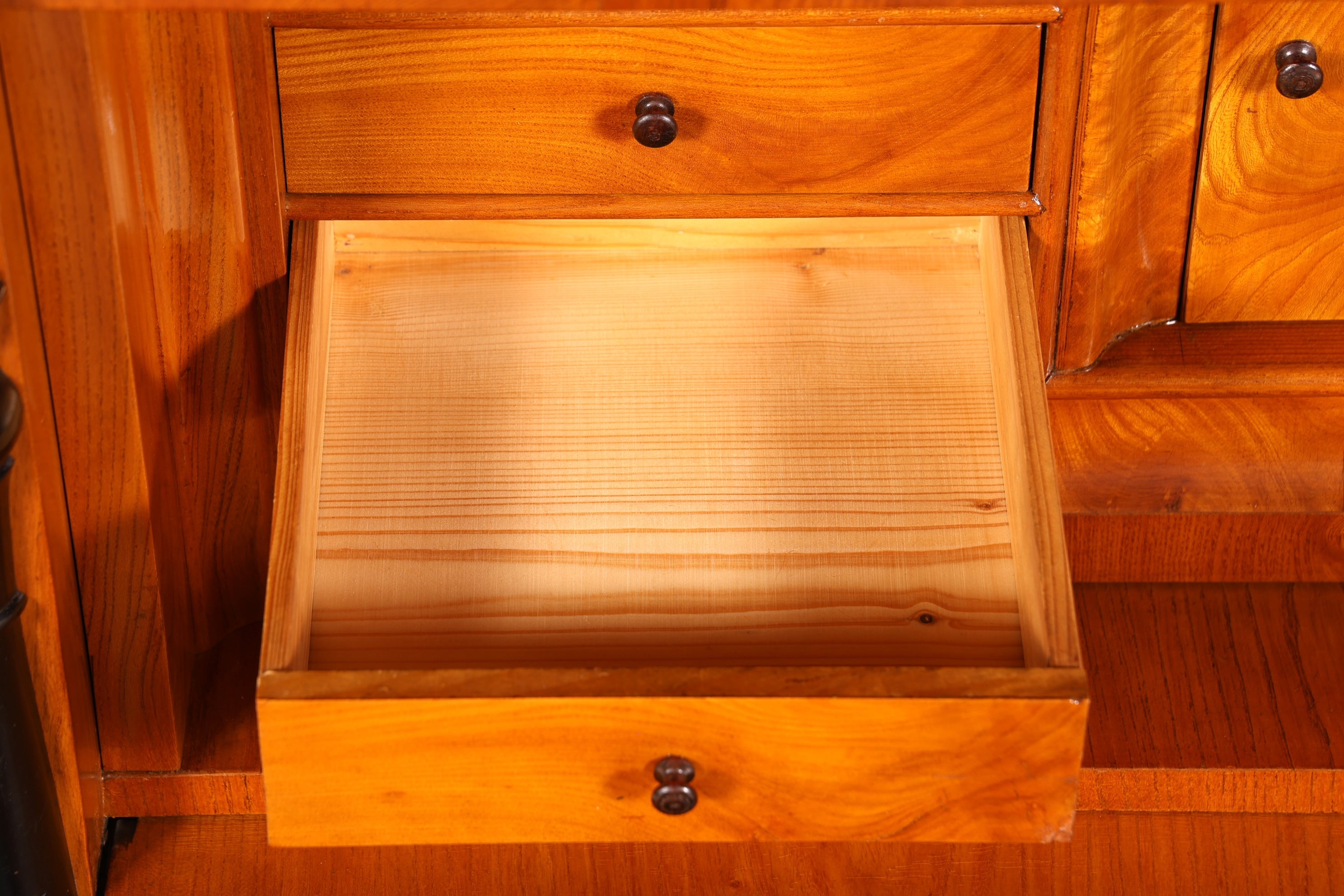 Wunderschöner Original Biedermeier Sekretär um 1860 Englisch Kommode Antik Bürokommode