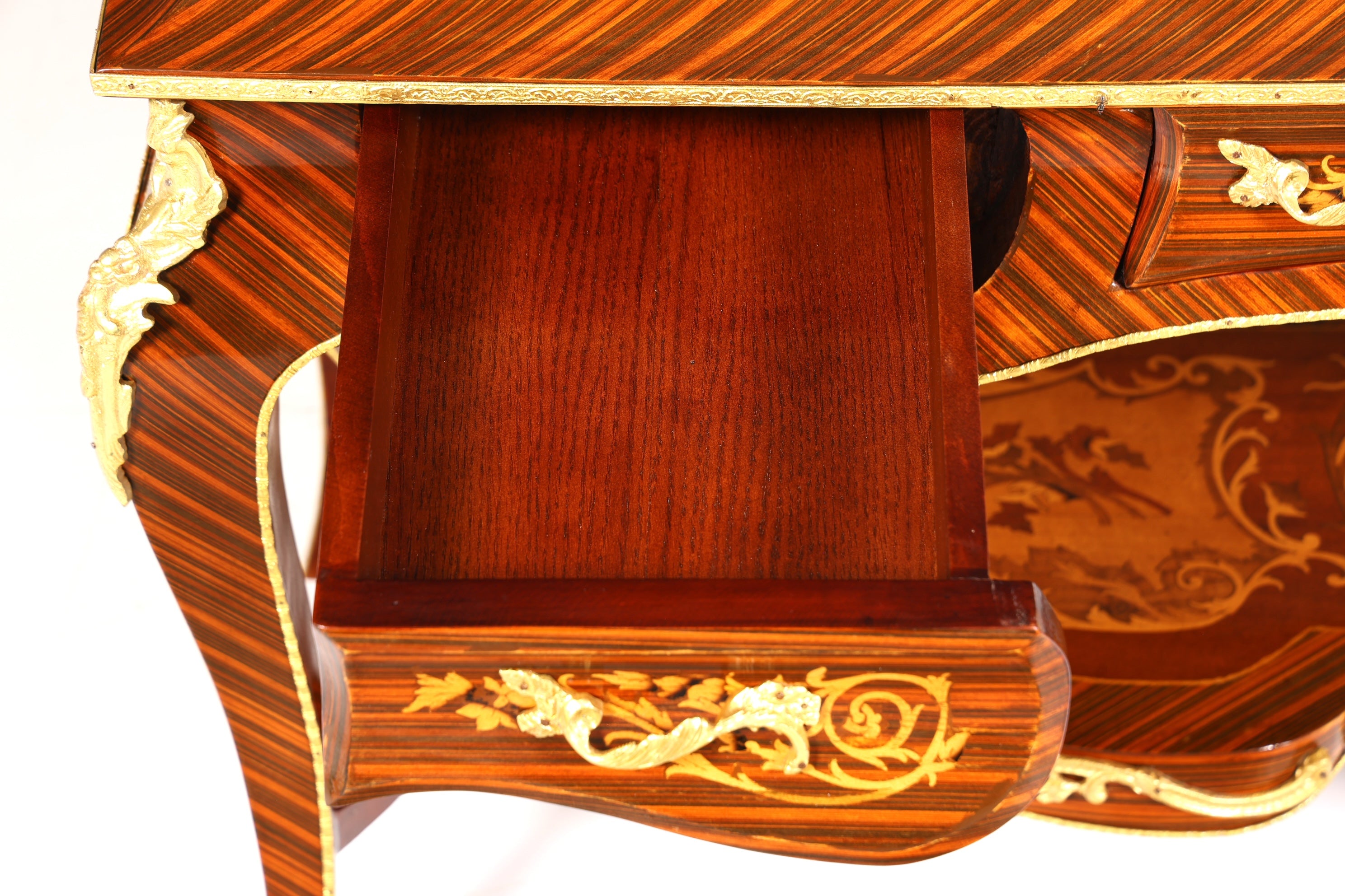 Wunderschöner Barock Stil Konsolen Tisch Marmor Antik Stil Intarsien Konsole