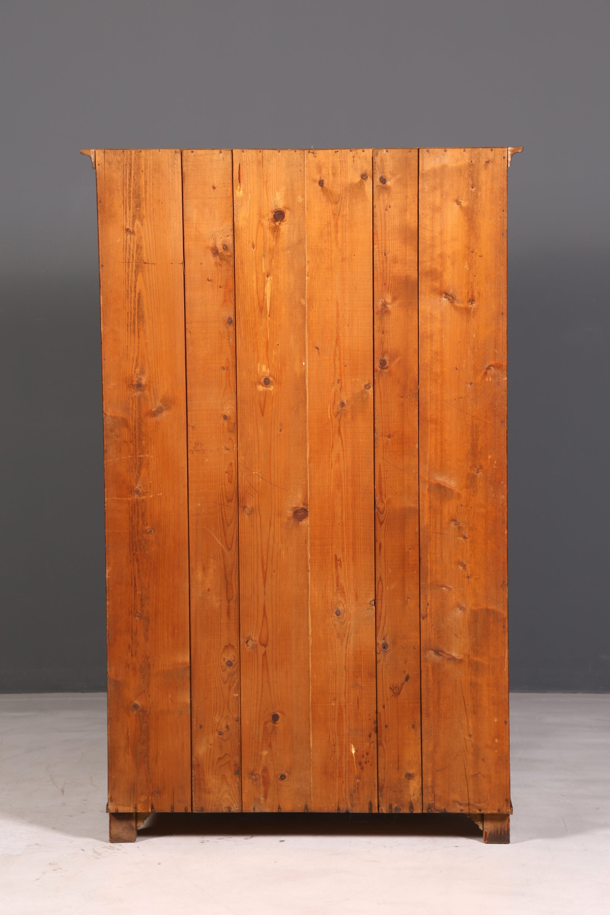 Prachtige antieke Jugendstil-kast uit circa 1880, eiken, kledingkast, hal kast, linnenkast, massief hout