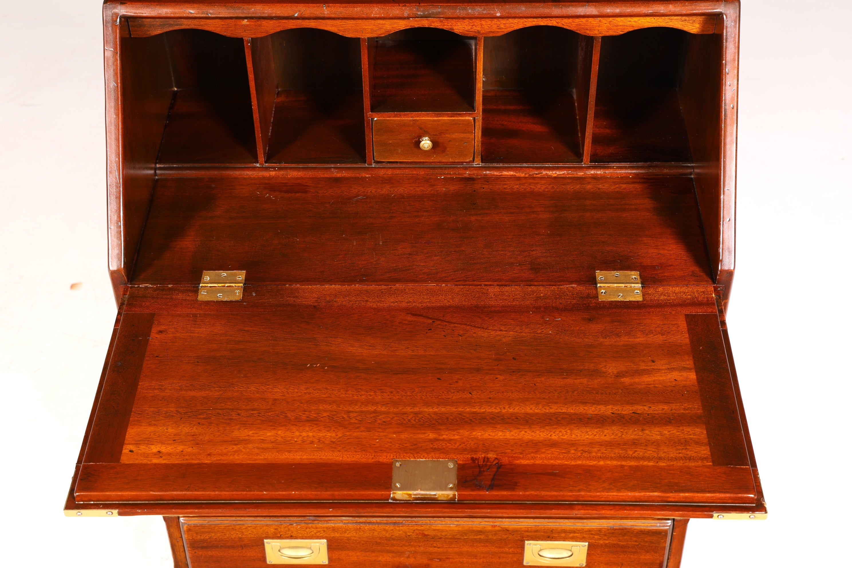 Beautiful Maritime Secretary English Writing Cabinet Solid Wood English Desk