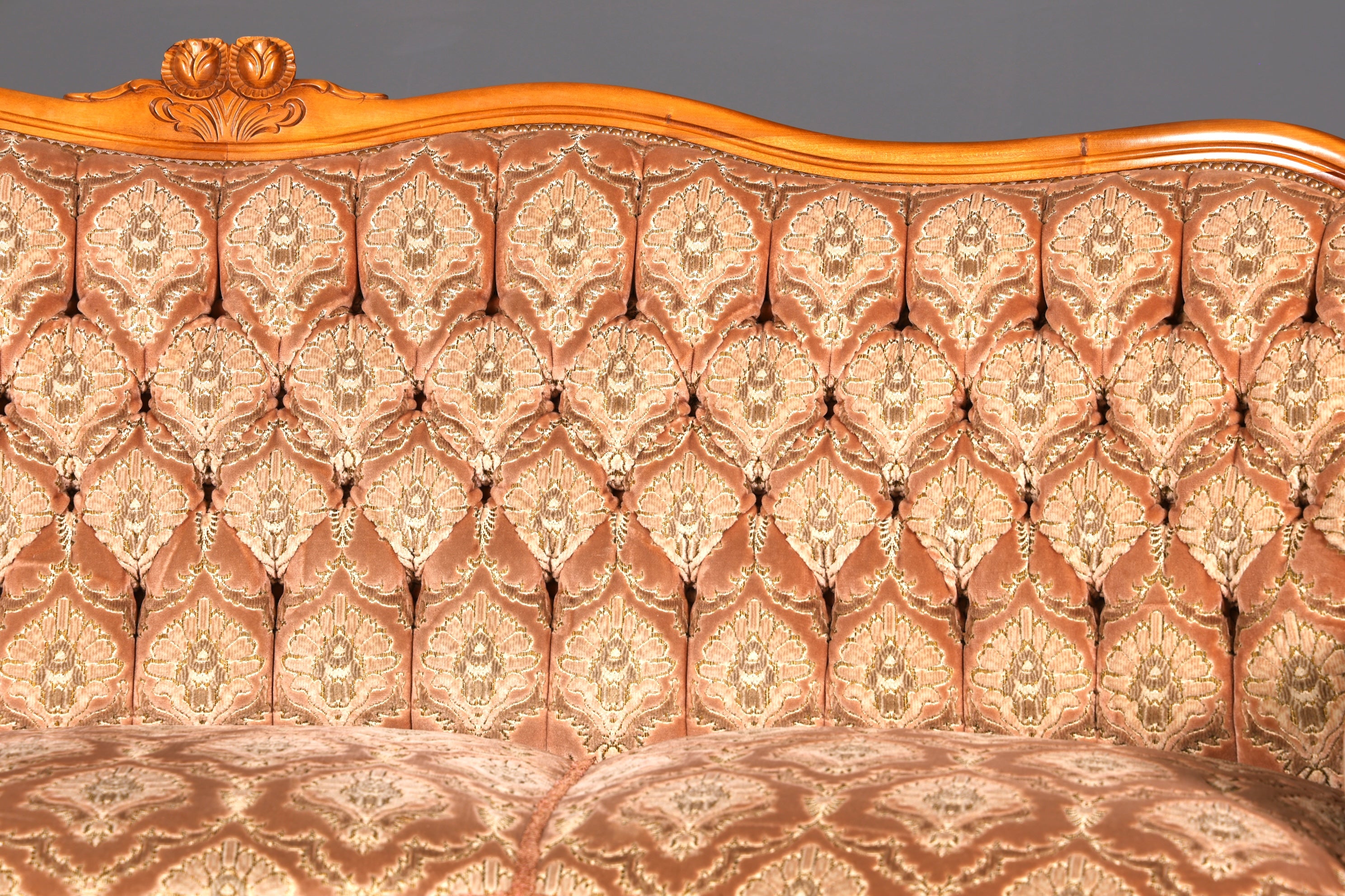 G350 Finish Wunderschönes Chippendale Sofa Barock Stil Couch Samt Stoff 3 Sitzer (Kopie)