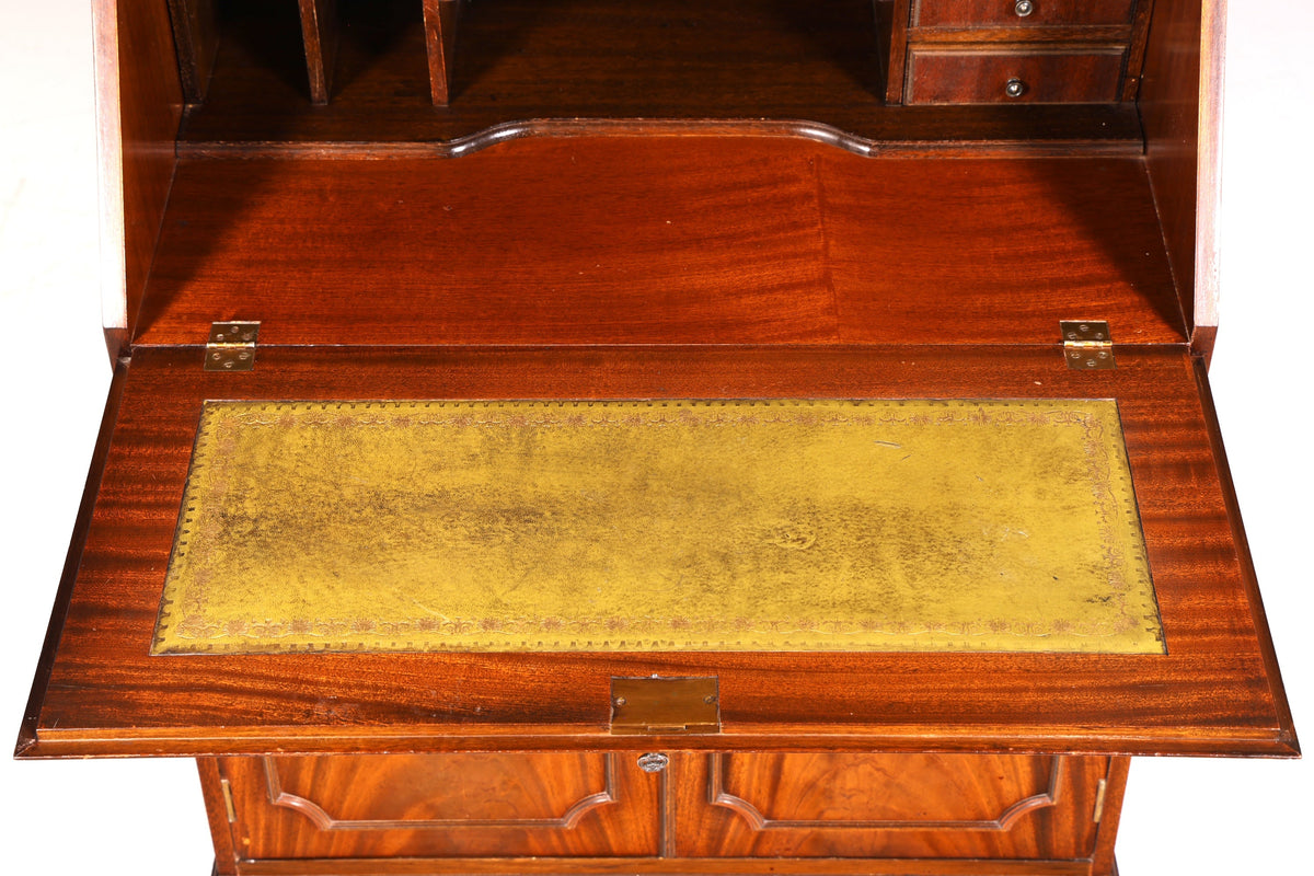 Beautiful English Secretary Desk Display Cabinet Cupboard Antique Office UK 60s