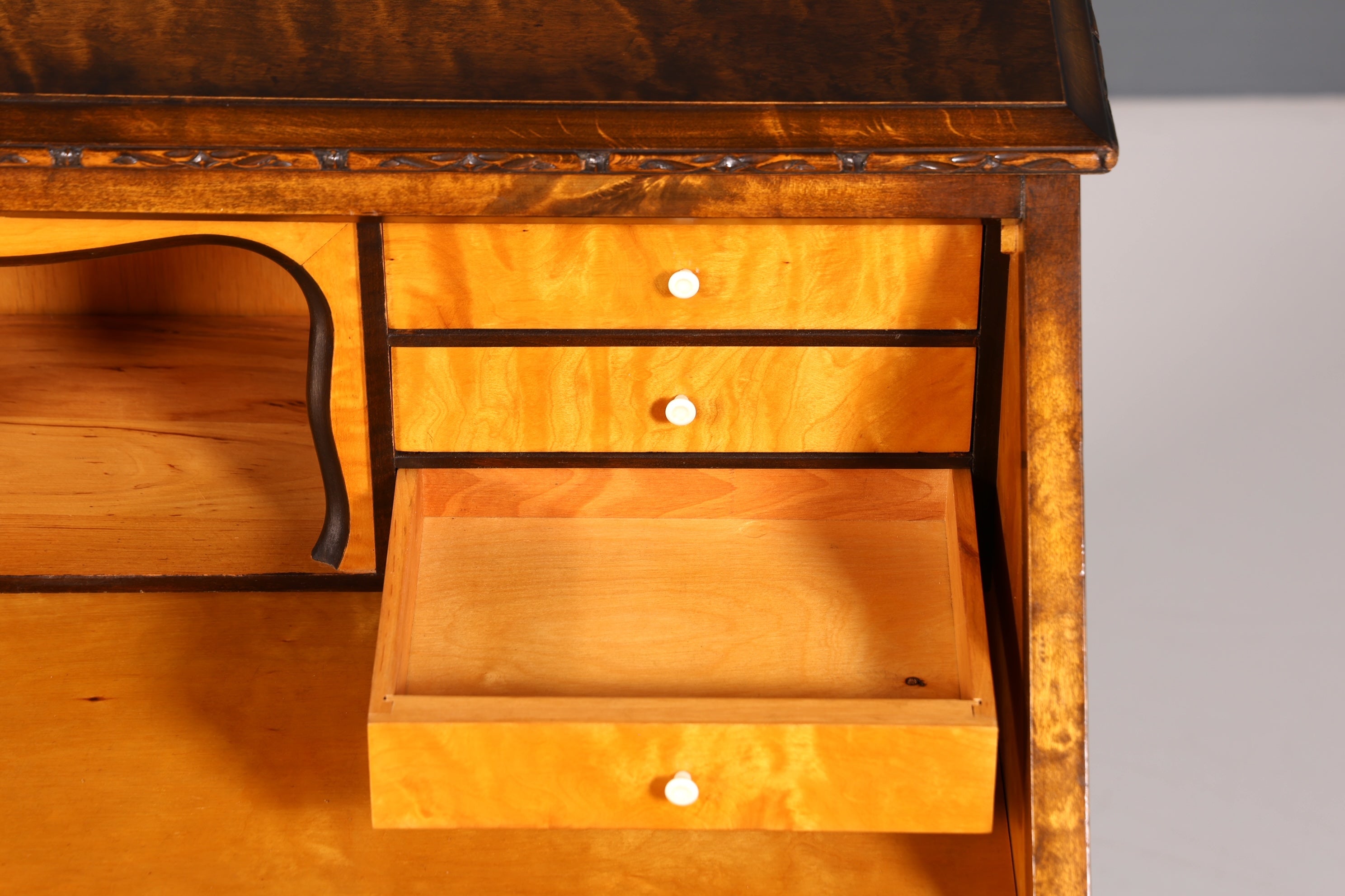 Wunderschöner Sekretär um 1930 Büro Kommode echt Holz Schreibtisch Bürokommode Office Secretary