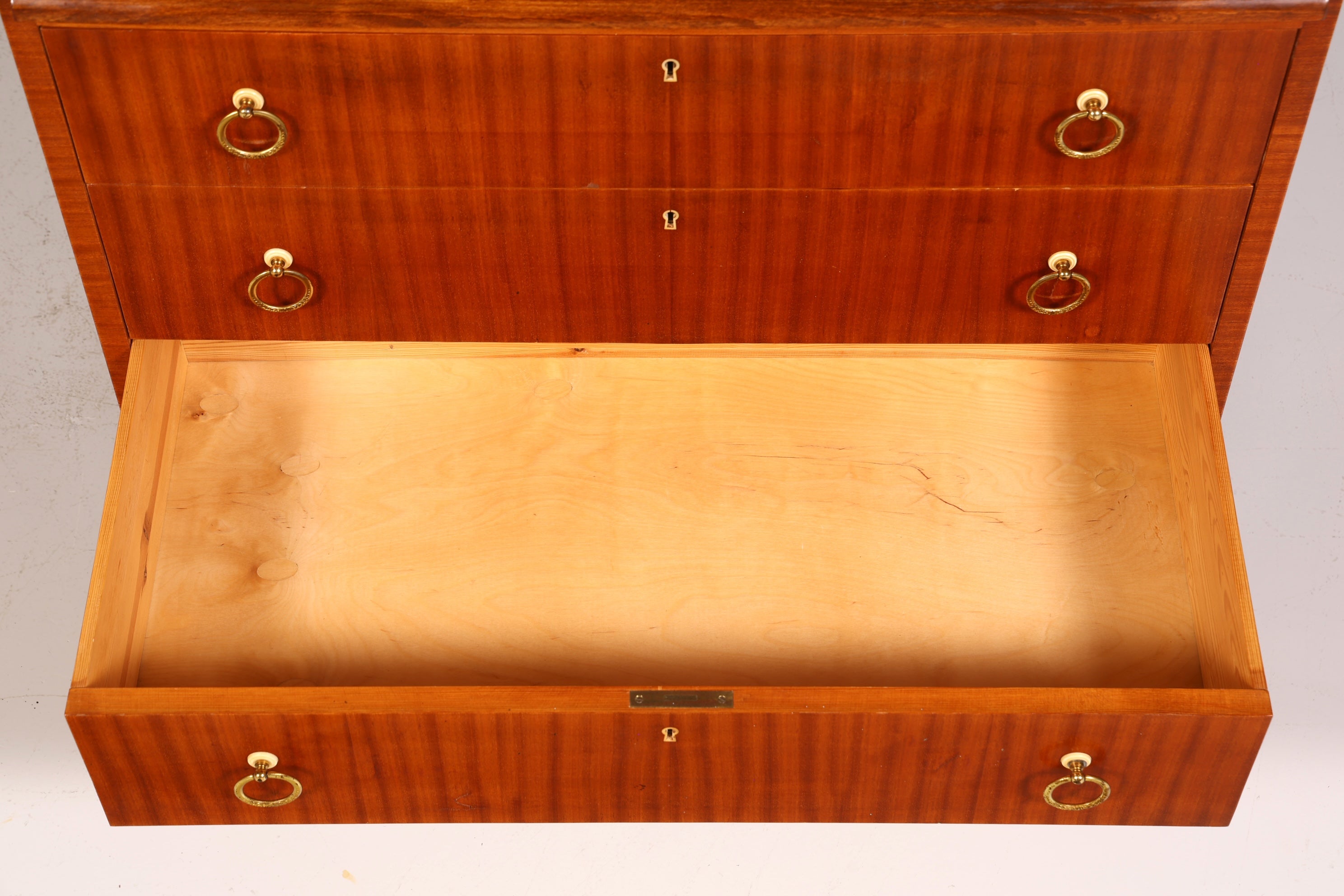 Wunderschöner Mid Century Rollladen Sekretär echt Holz Büro Schrank Vintage Schreibkommode 60s