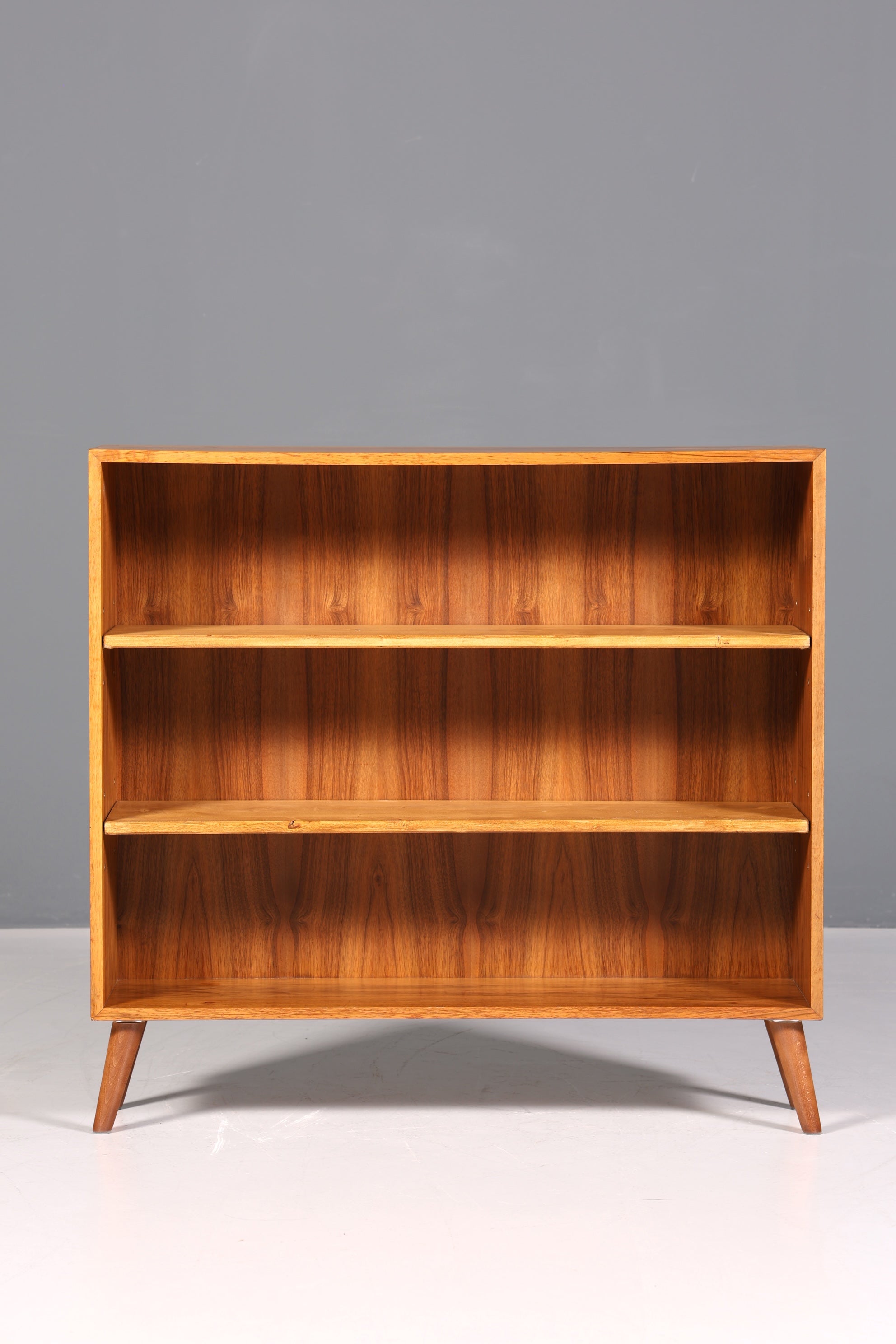 Wunderschönes Original Musterring Regal Mid Century Bücherregal Retro echt Holz Buchablage