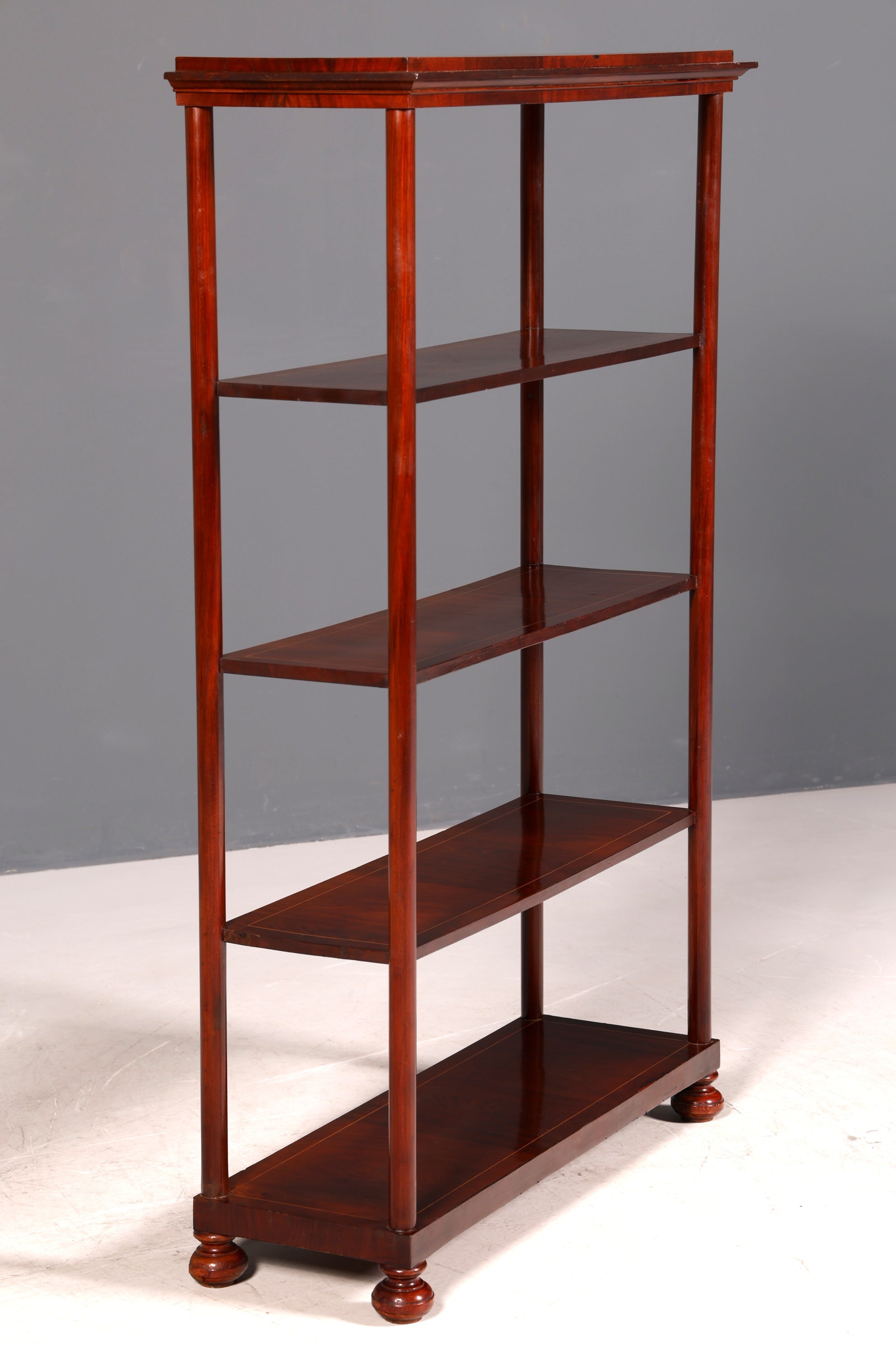 G398 Finish cm Stilvolle Gründerzeit Etagere Louis Philippe Regal um 1900 Bücherregal echt Holz Buchablage Bookshelf (Kopie)