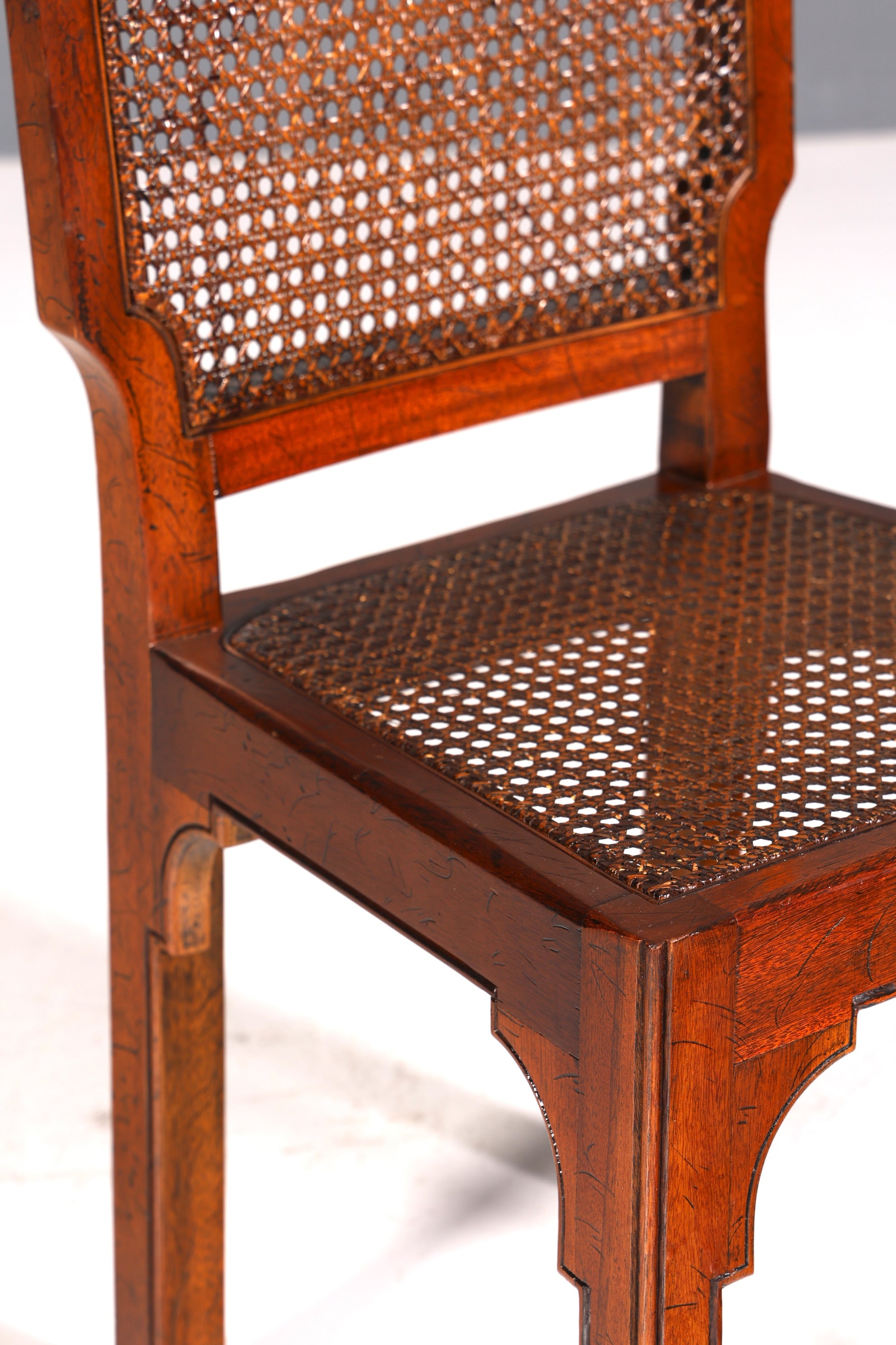 Wunderschöner Antik Stuhl Korbgeflecht Schreibtisch Stuhl Wiener Geflecht Sekretär Stuhl Gründerzeit Küchenstuhl