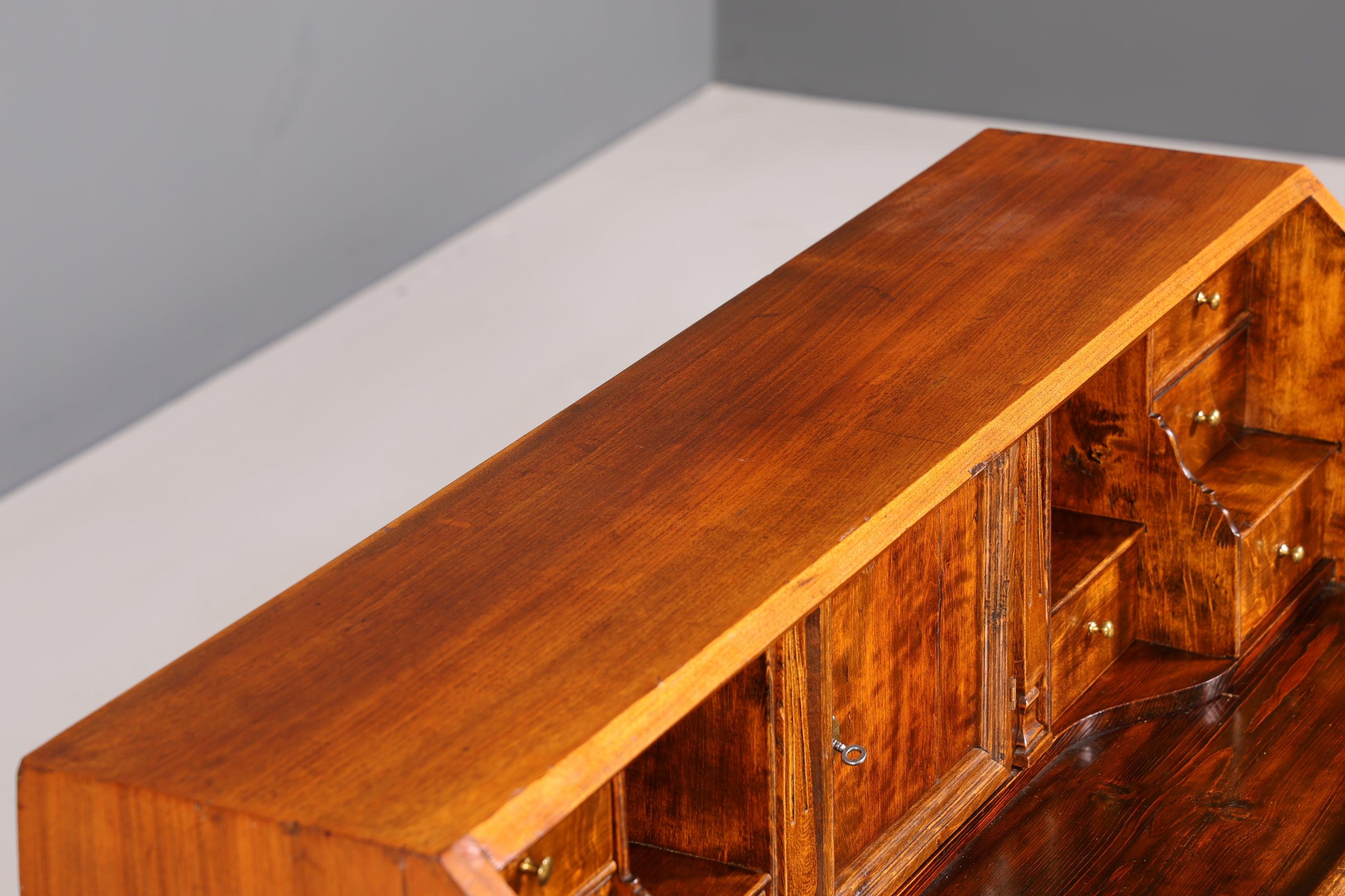 Wunderschöner Englischer Sekretär echt Holz Schreibkommode UK Antik Schreibtisch Kommode