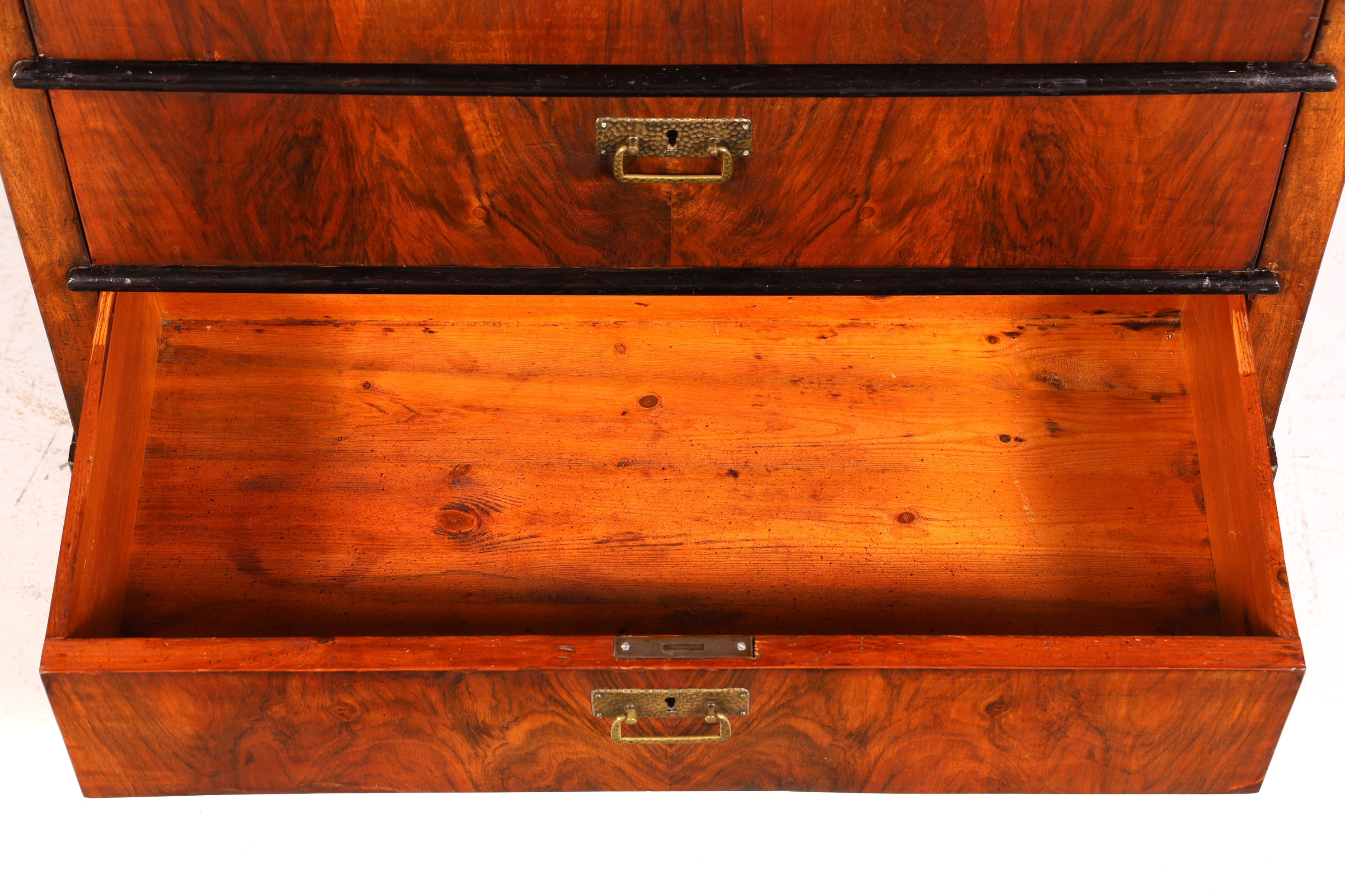 F841 Finish Wunderschöner Gründerzeit Sekretär Kommode Jugendstil Schubladenkommode Antik Vertiko