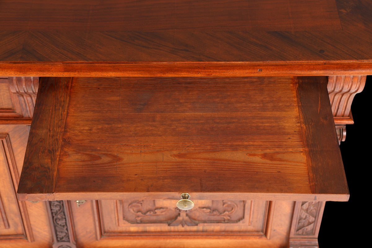 Wunderschöner Gründerzeit Sideboard Antik Nussbaum Schrank Kommode um 1890