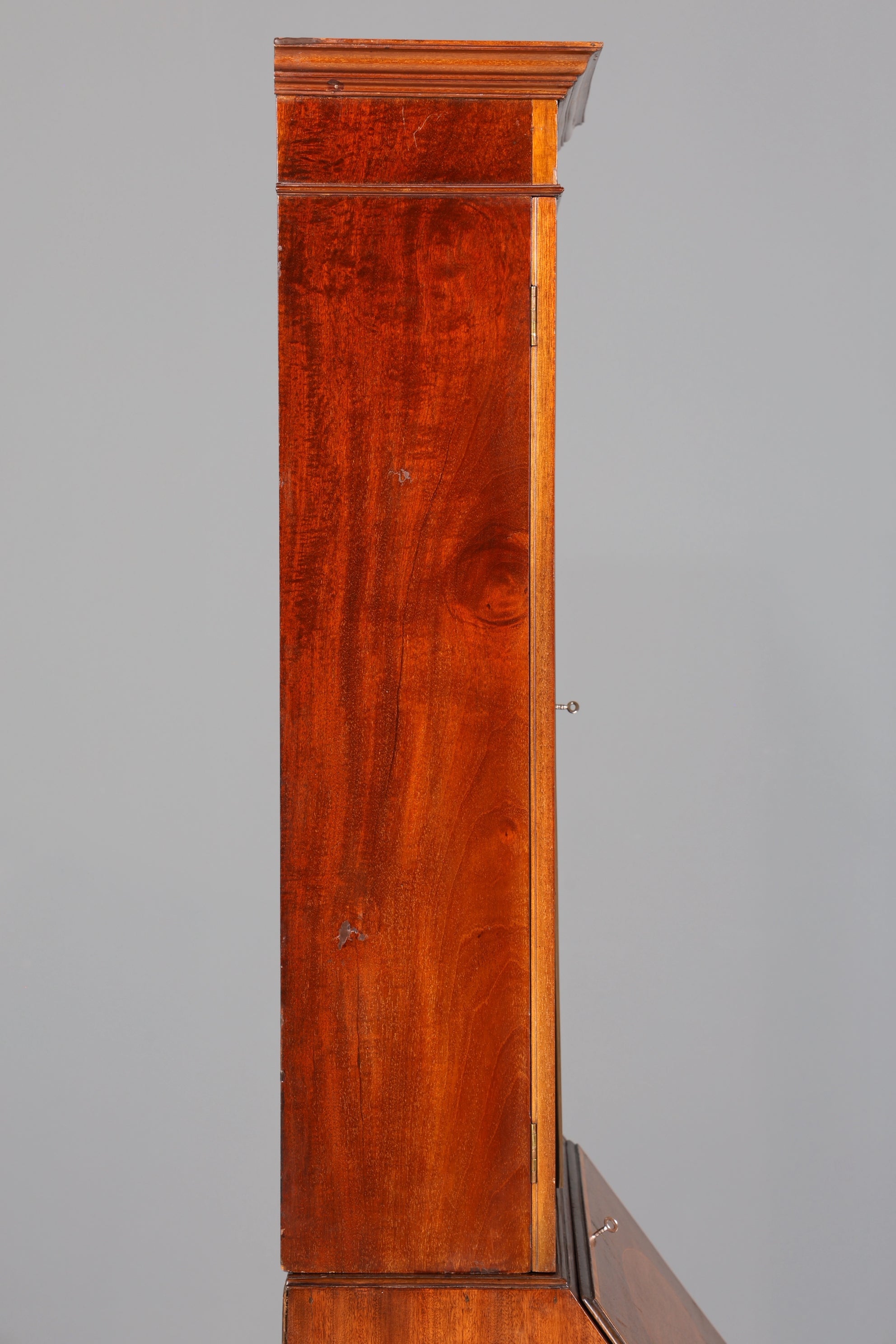 Stilvoller Englischer Sekretär Büro Aufsatzsekretär Antik 60S Vitrinen Schrank UK