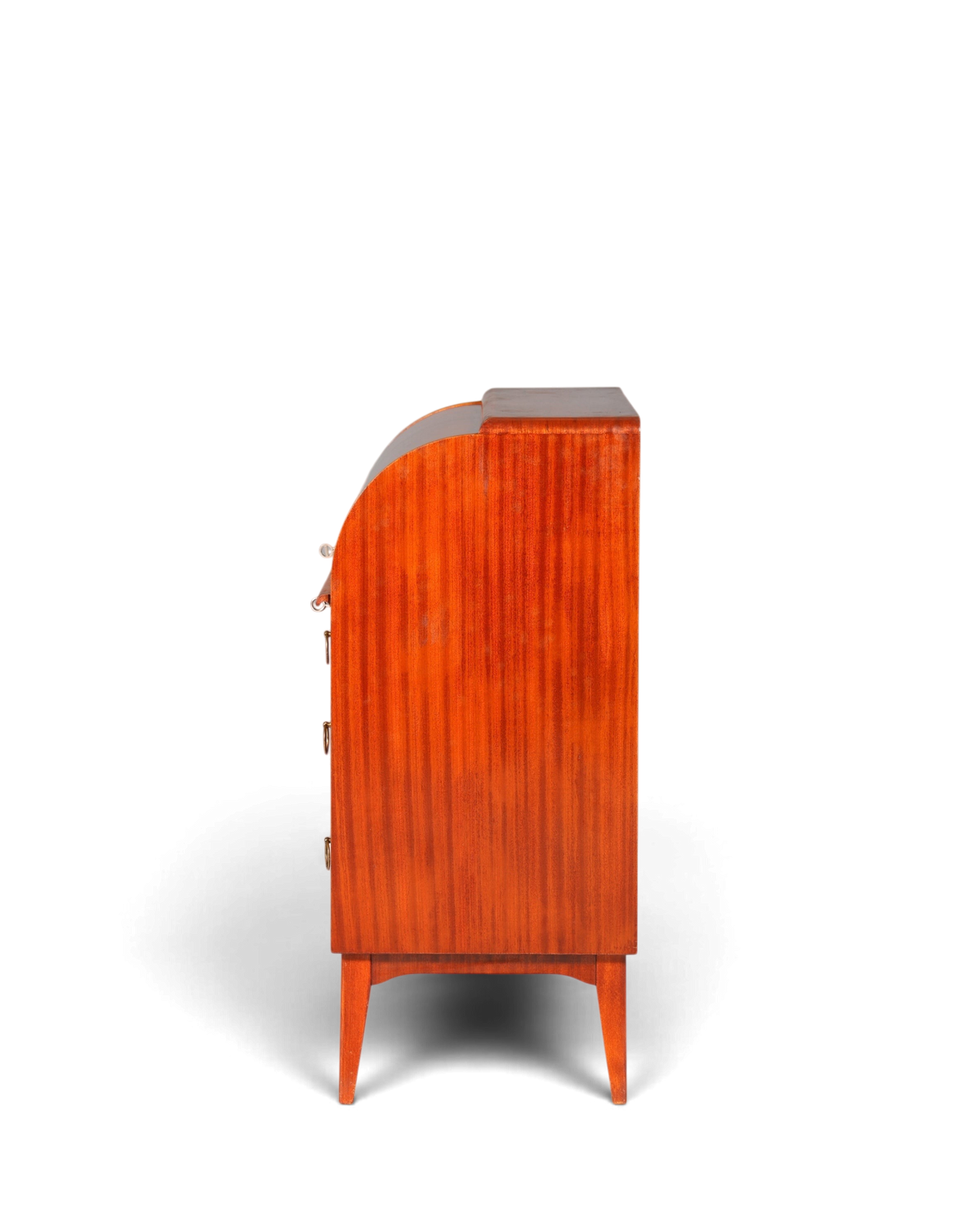 Traumhafter Mid Century Rollladen Sekretär echt Holz Büro Schrank Vintage Schreibkommode