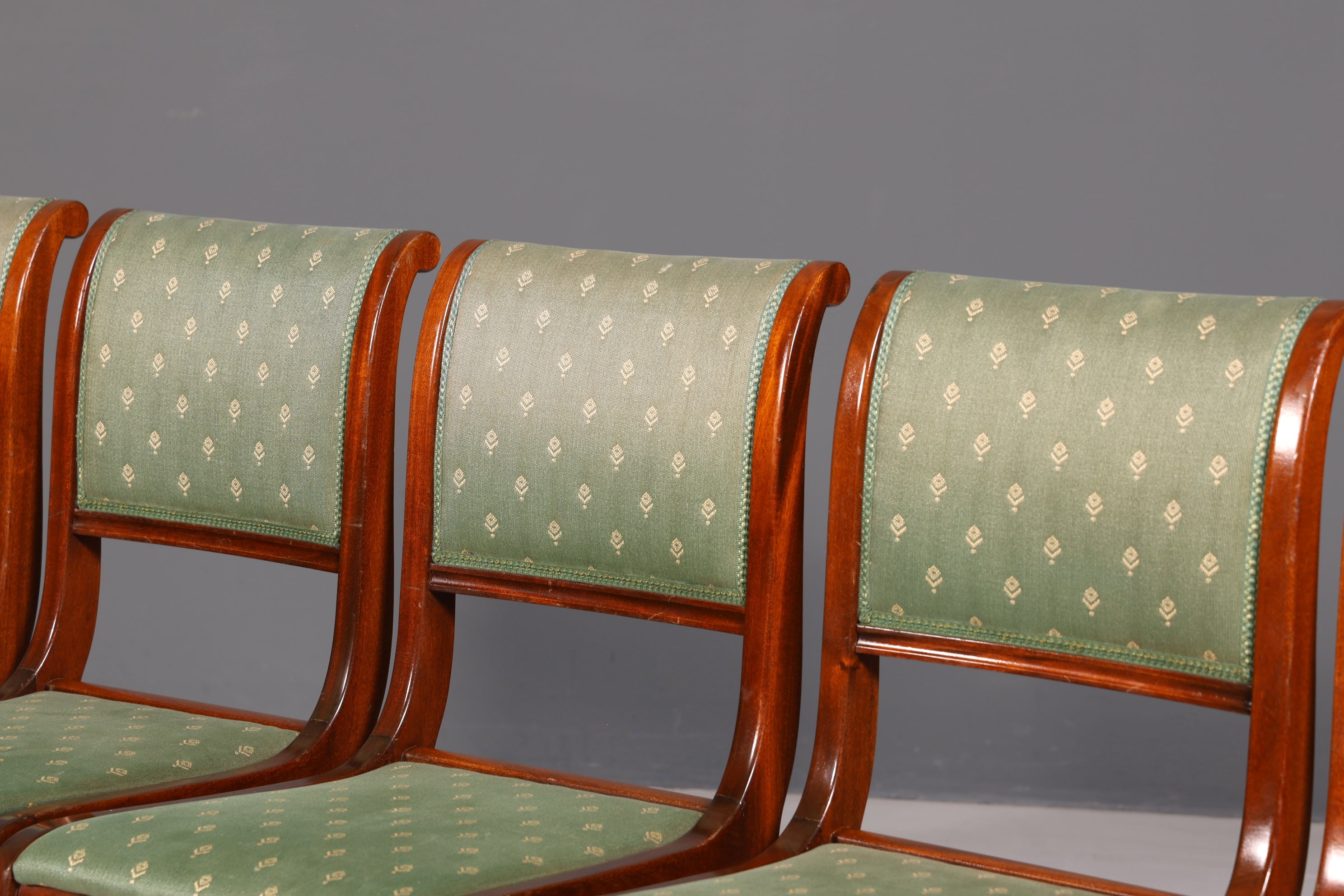 6x Elegant English Dining Chairs 60s Kitchen Chairs Dining Room Chairs Chair Set