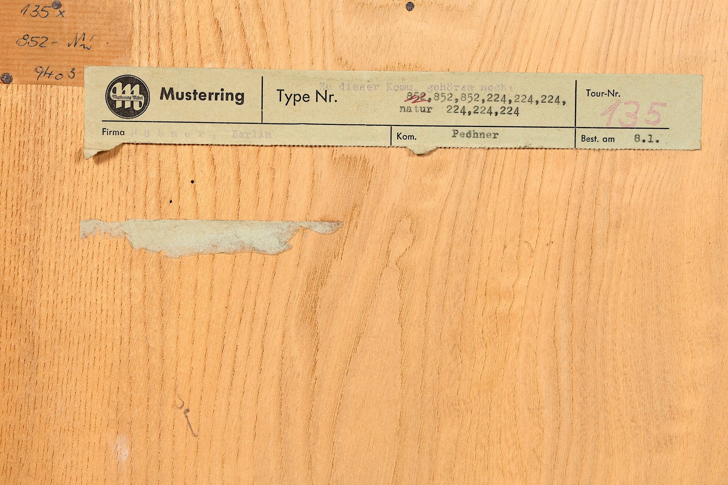 Wunderschönes Original Musterring Regal Mid Century Bücherregal Retro echt Holz Buchablage 2 von 2