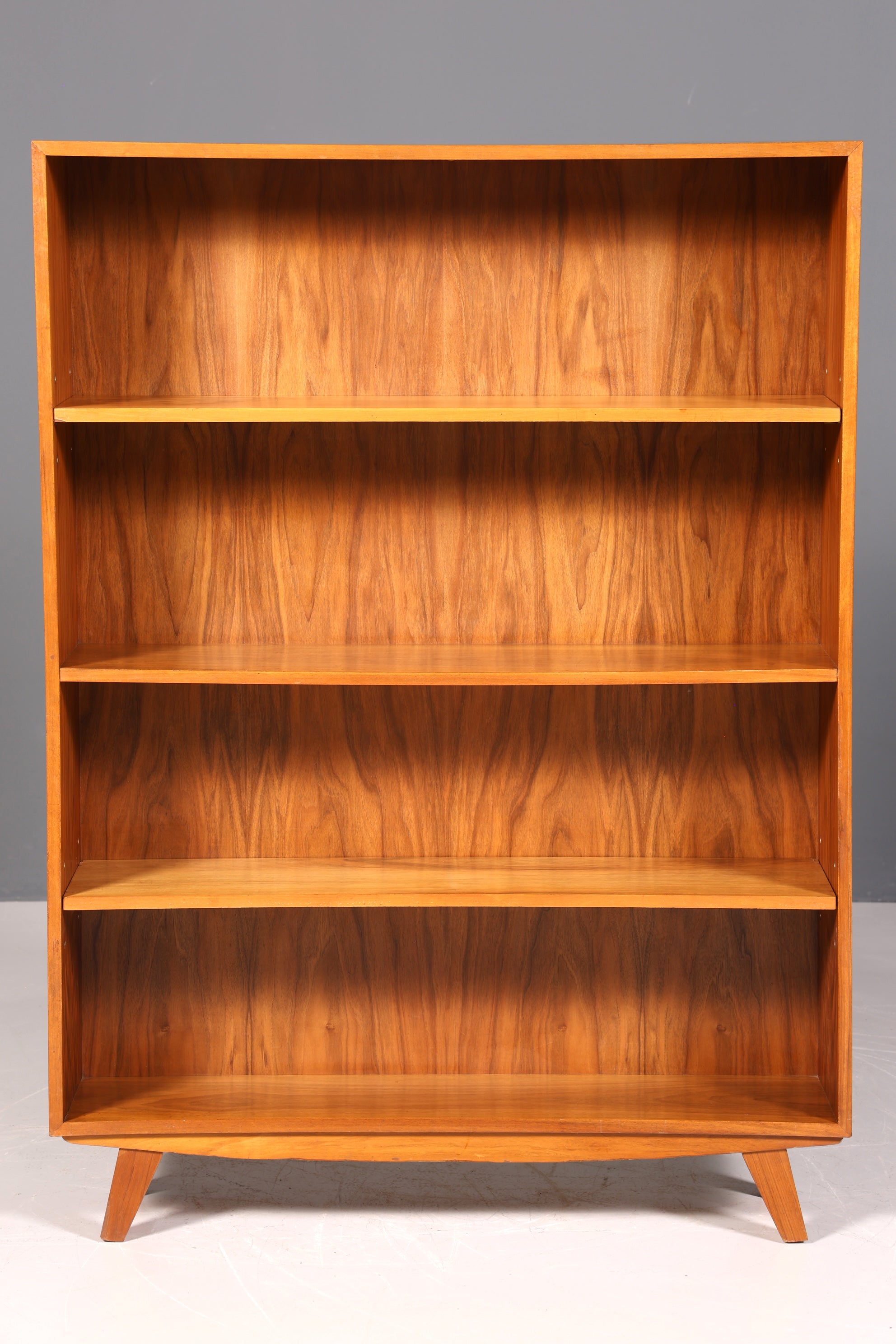 Beautiful original Musterring shelf, mid-century modern bookcase, retro style, real wood book storage