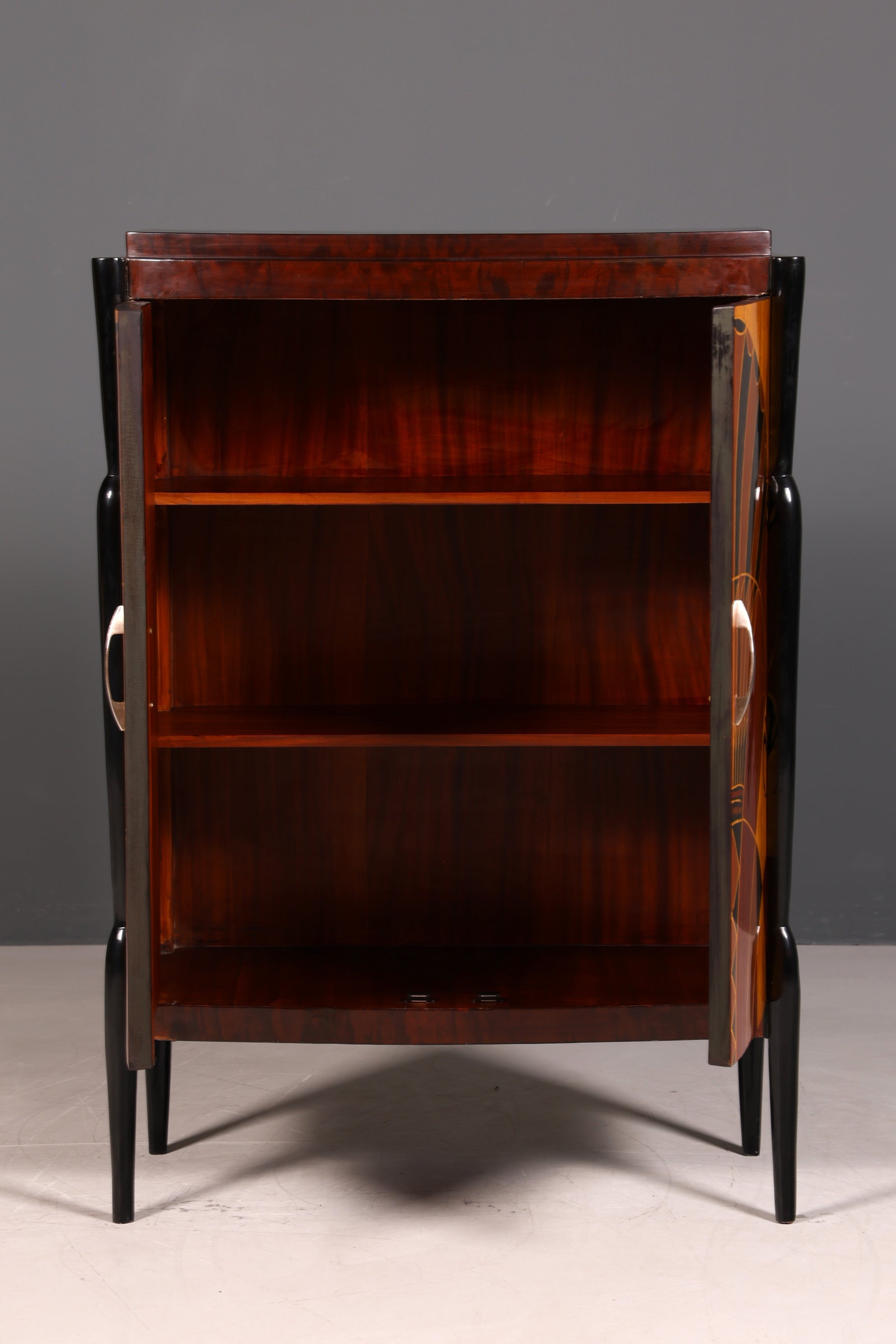 Wunderschönes Art Deco Stil Highboard Schrank Kommode Vertiko Sun Cabinet