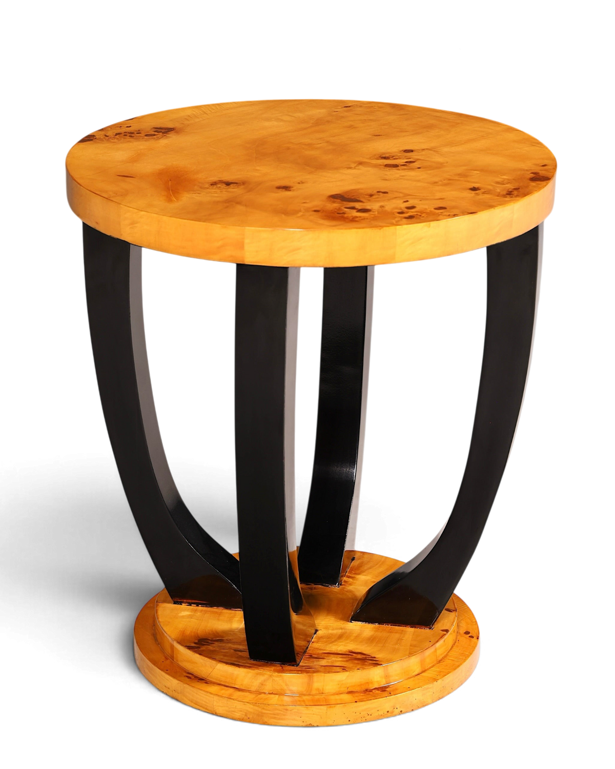 Wunderschöner Art Deco Stil Beistelltisch Antik Stil Tisch Luxus Couchtisch Birke Ablagetisch