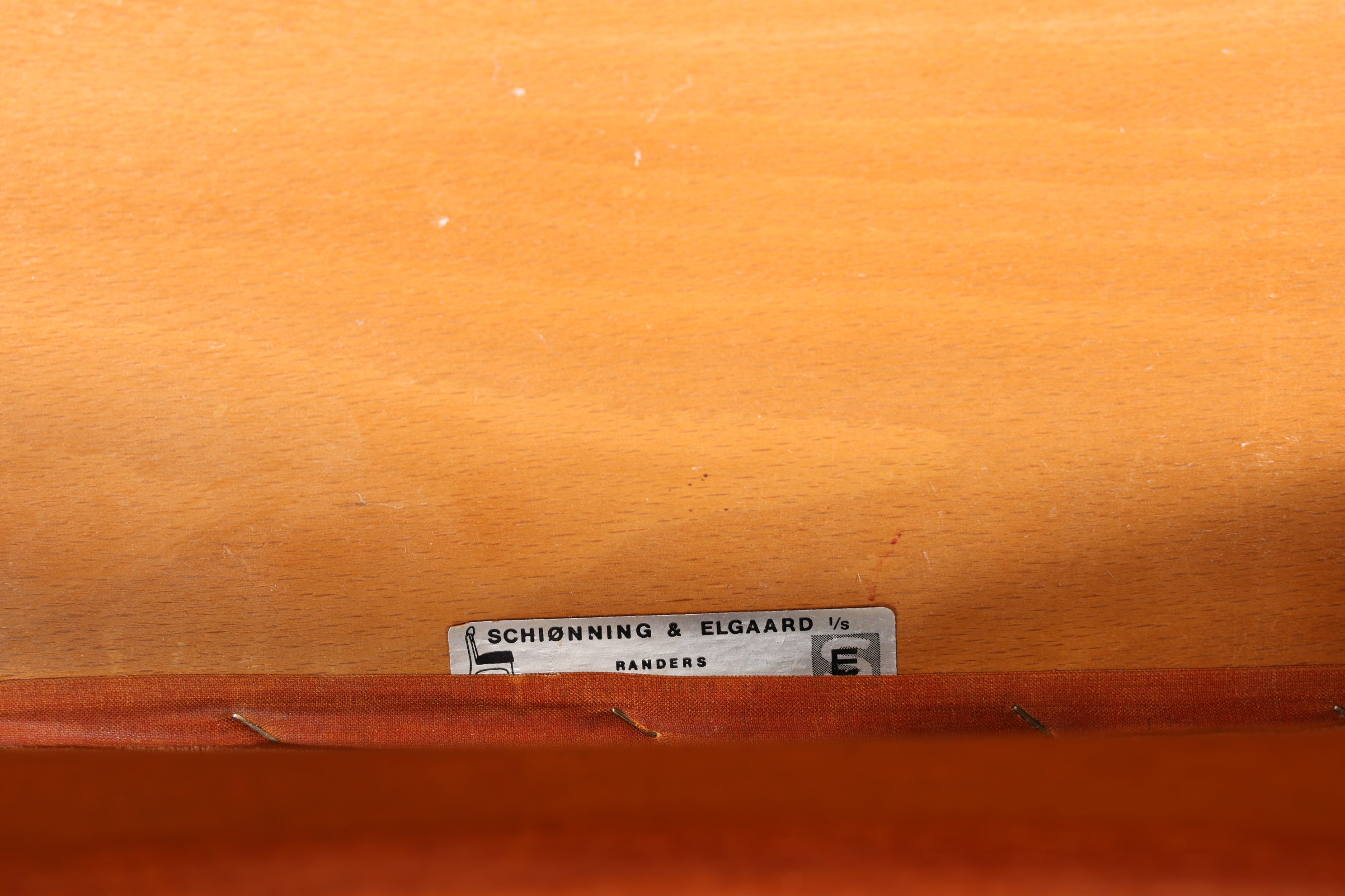 Stilvoller Original "Schiønning & Elgaard" Stuhl Mid Century Danish Teak Holz Esszimmer Stuhl Sekretär Stuhl 3 von 3