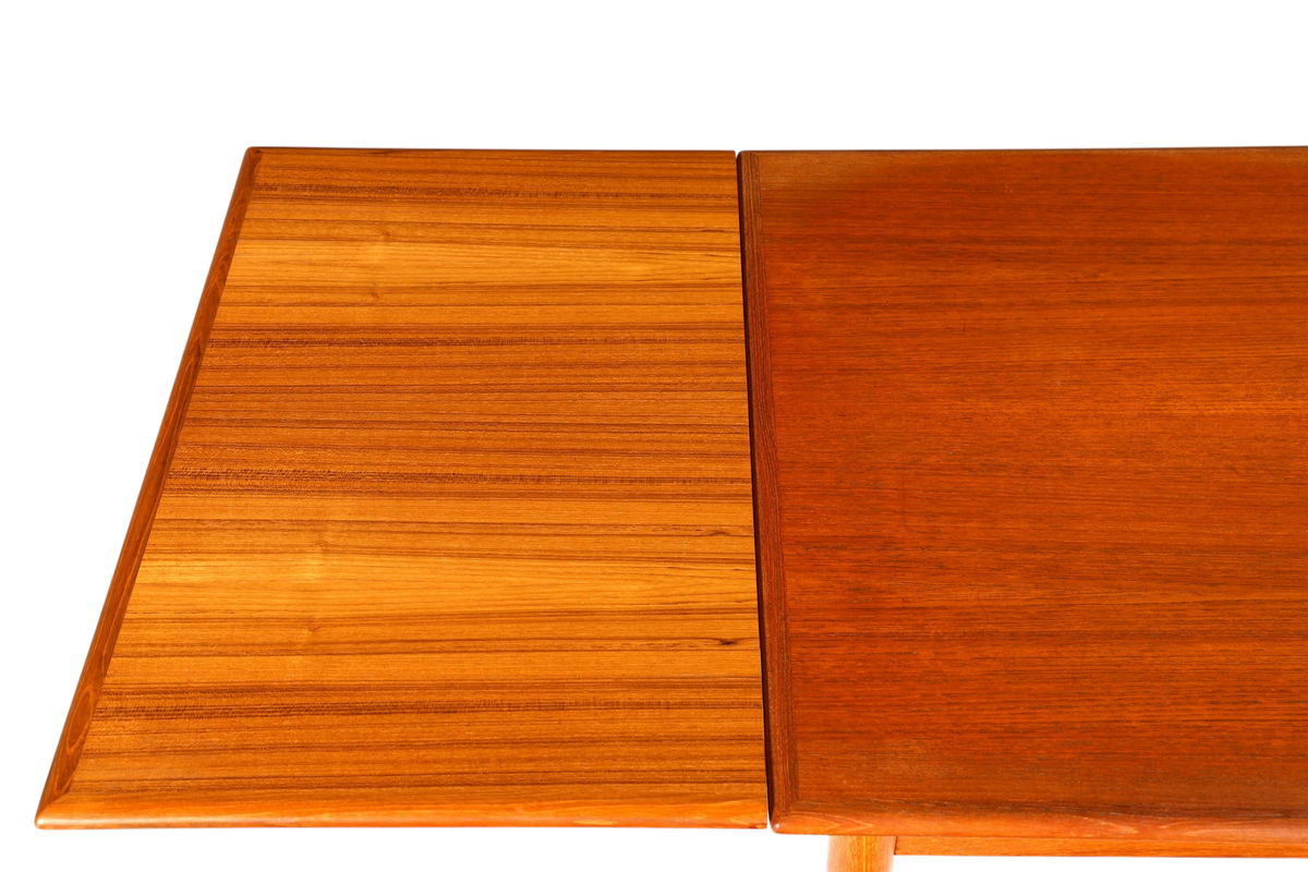 F903 Finish cm Traumhafter Mid Century Esstisch ausziehbarer Danish Design Teak Holz Küchentisch Esszimmer Tisch