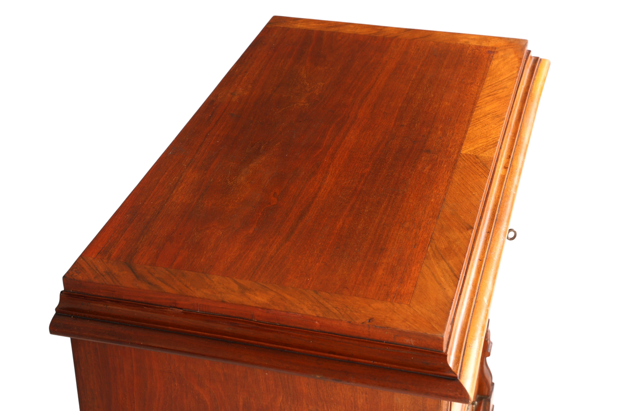 Wunderschöne Gründerzeit Kommode Louis Philippe Nussbaum Schubladen Kommode Sideboard um 1880