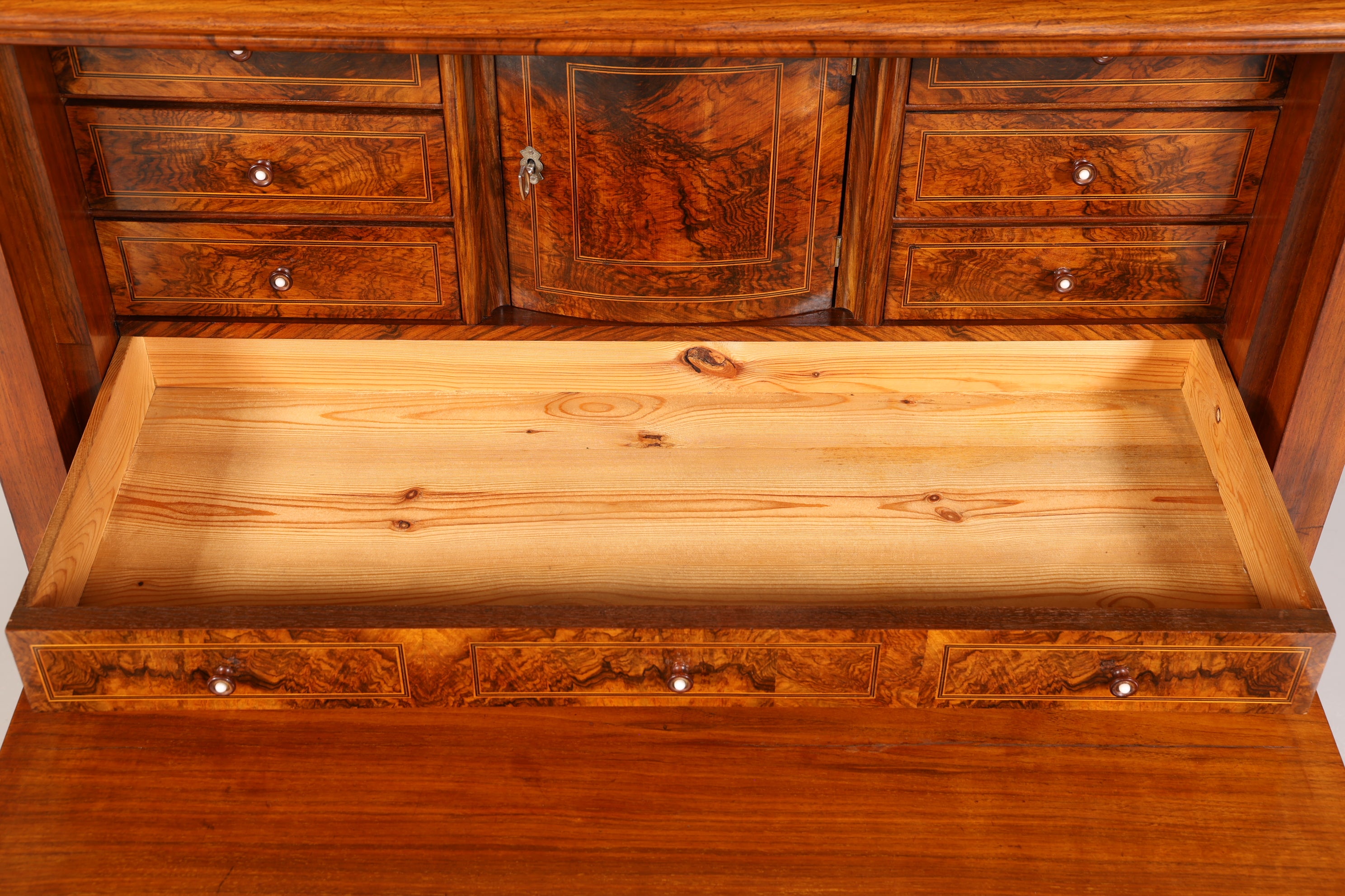 Wunderschöner Louis Philippe Sekretär um 1880 Gründerzeit Vertiko Antik Schrank Chiffoniere