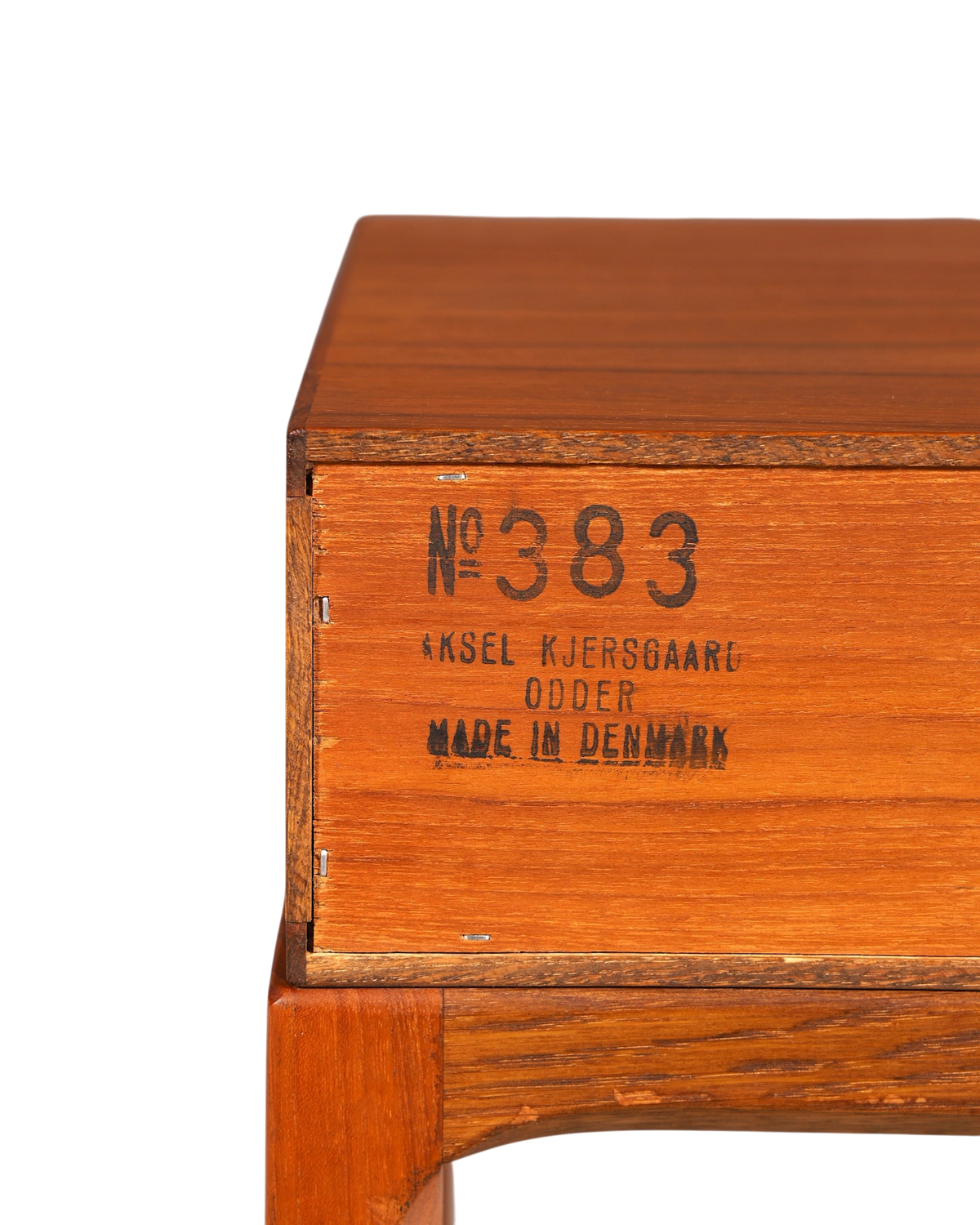 Wunderschöner Aksel Kjersgaard Beisteltlisch Mid Century Ablage Tisch Teak Holz Danish Design Nachttisch