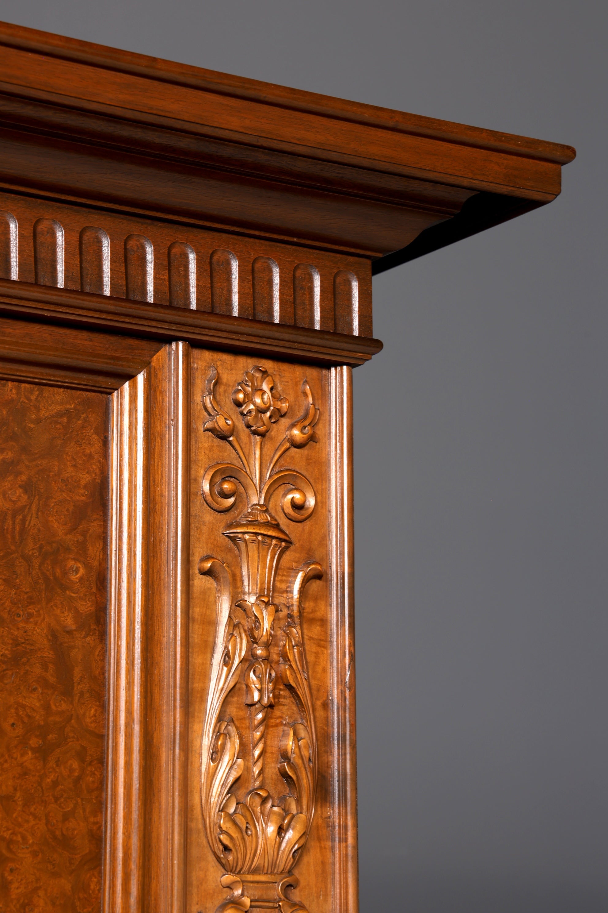 Dreamlike XXL Neo-Renaissance bookcase, antique display cabinet, gentleman&